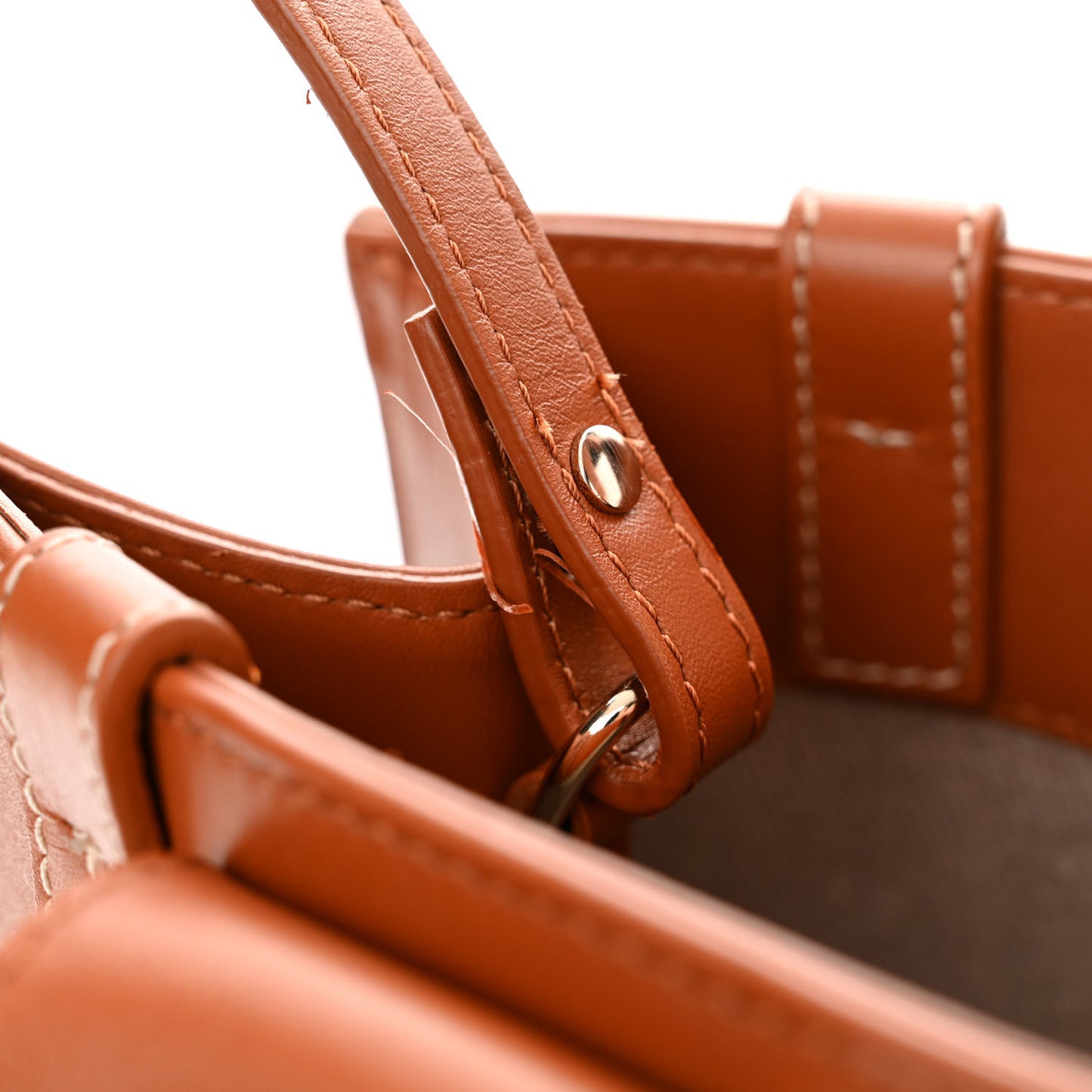 Calfskin Small Woody Tote Caramel