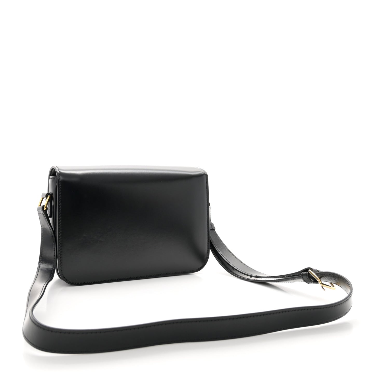 Shiny Calfskin Medium Triomphe Black