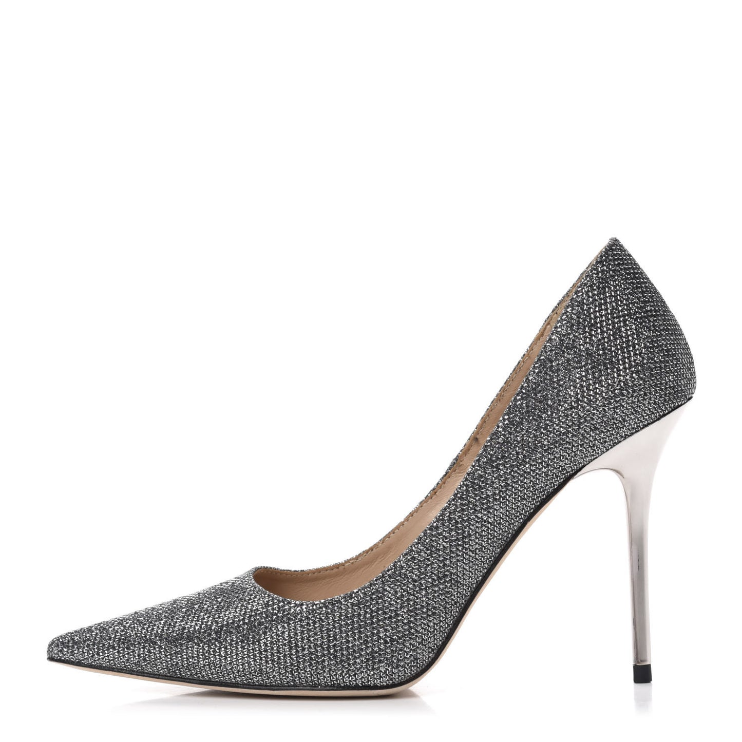 Glitter Pointy Toe Romy 100 Pumps 39 Anthracite