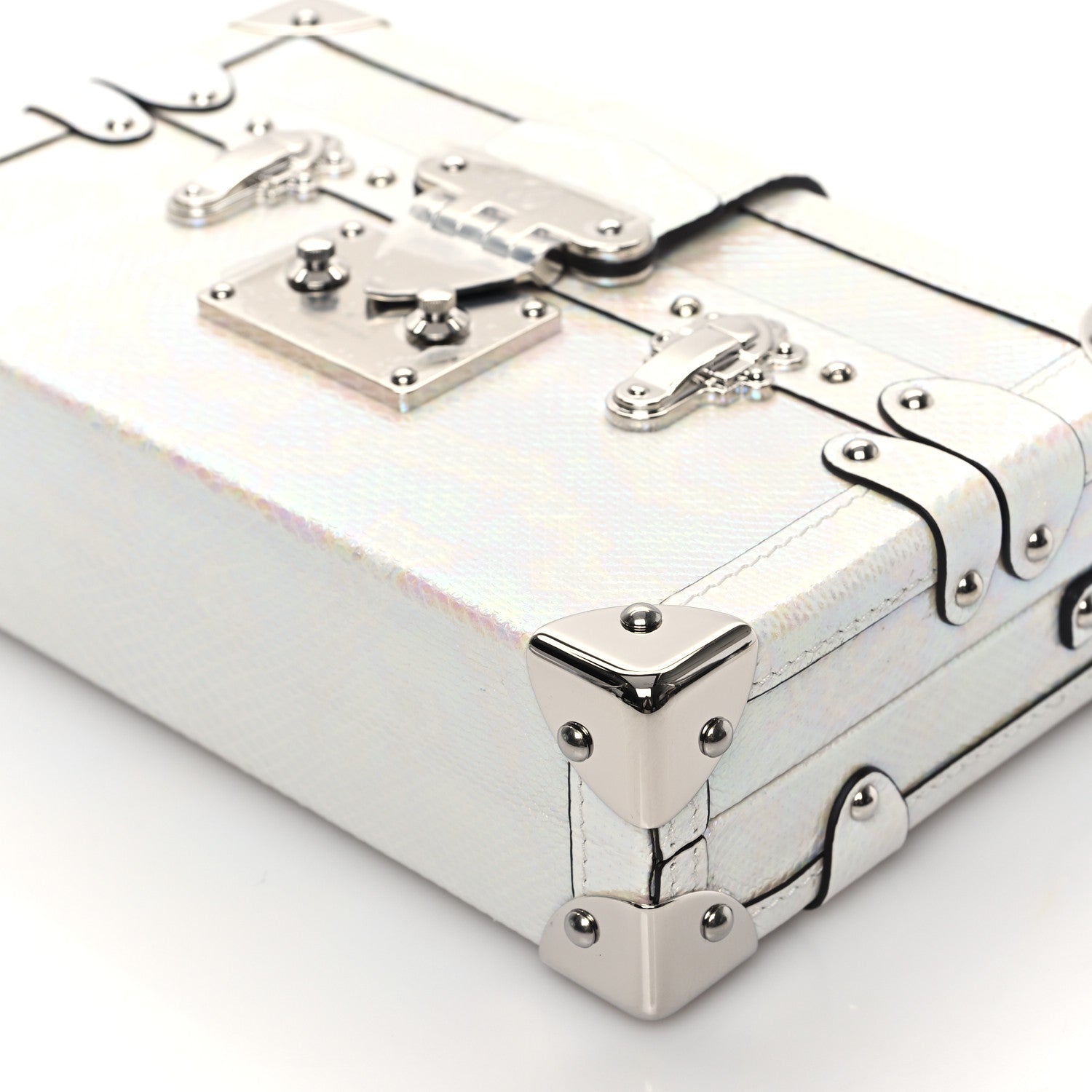 Louis Vuitton Karung Petite Malle White Petrol 9 of 10