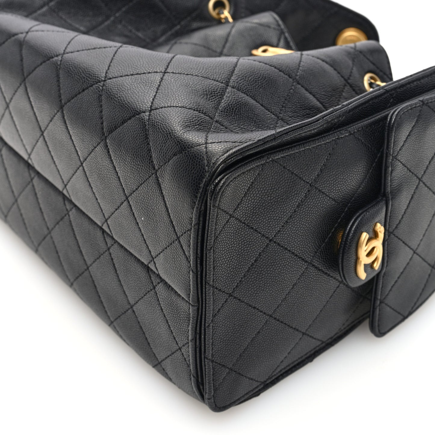 Caviar Quilted Small Chanel 25 Handbag Black