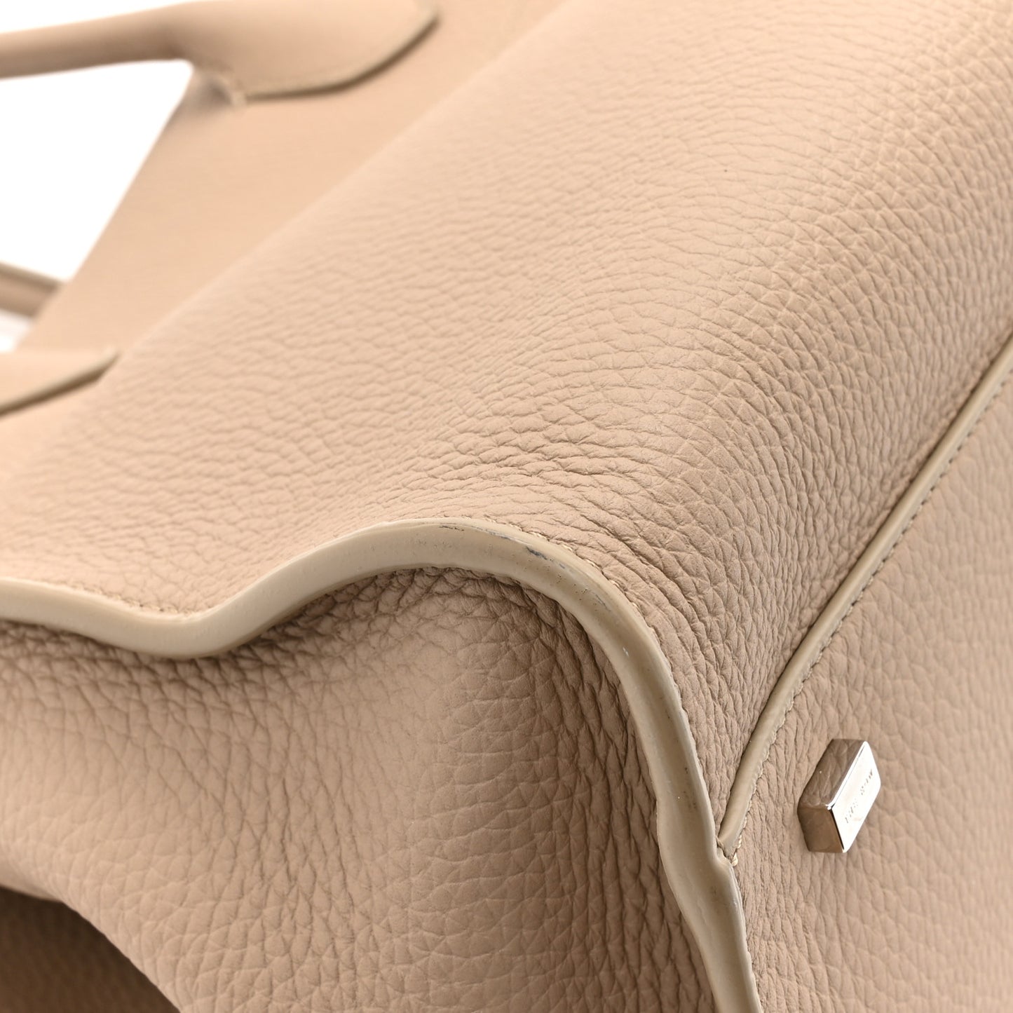 Matte Grained Calfskin Soft Margaux 15 Dark Taupe