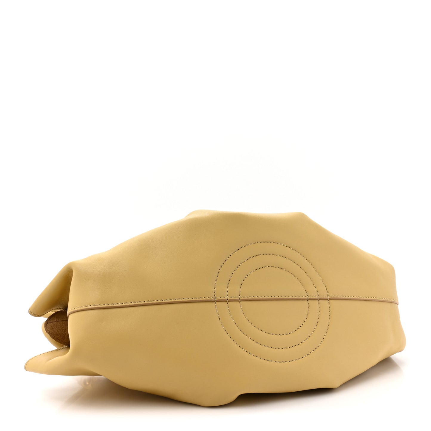 Shiny Nappa Calfskin Paseo Bag Dark Butter