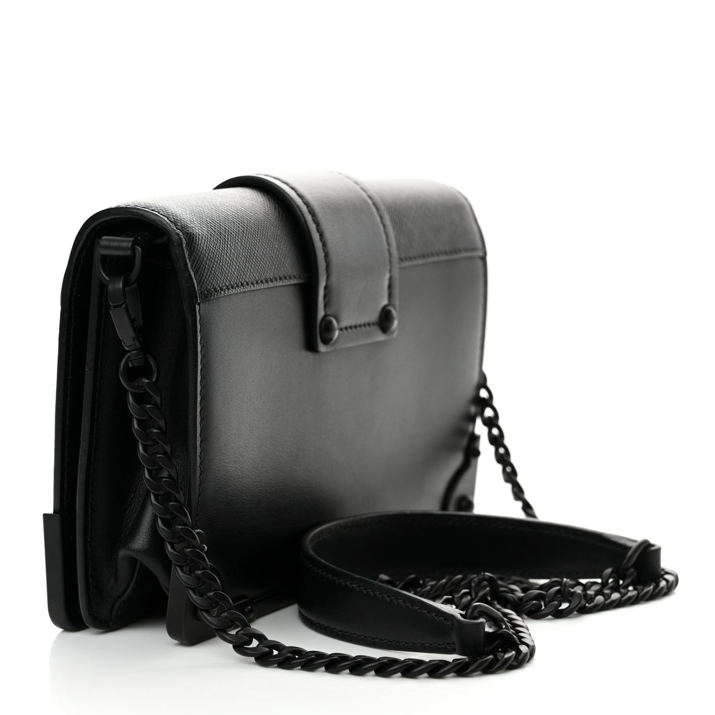 City Calfskin Saffiano Cahier Bag Black
