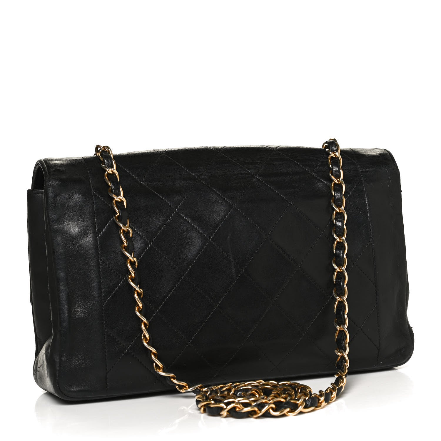 Chanel Lambskin Quilted Medium Single Flap Black 3 of 10