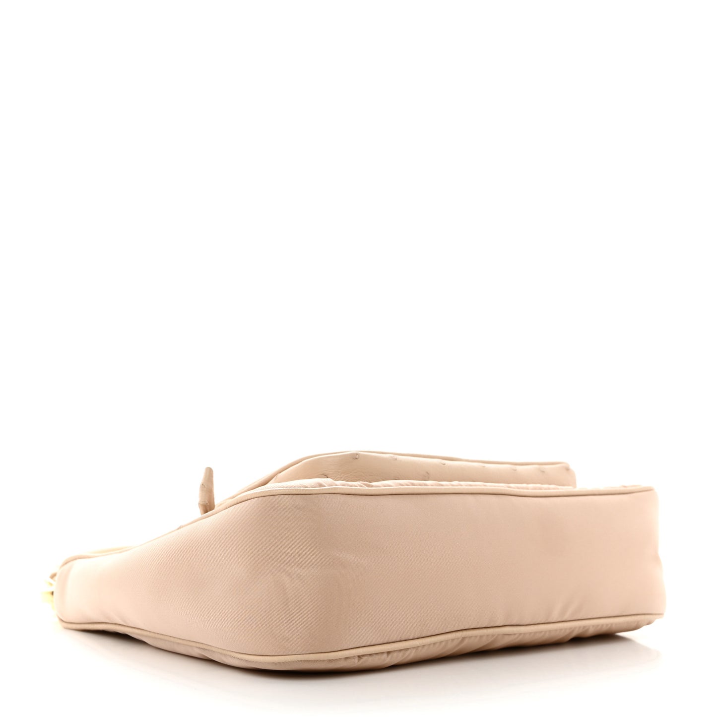 Re-Nylon Ostrich Mini Shoulder Bag Cammeo