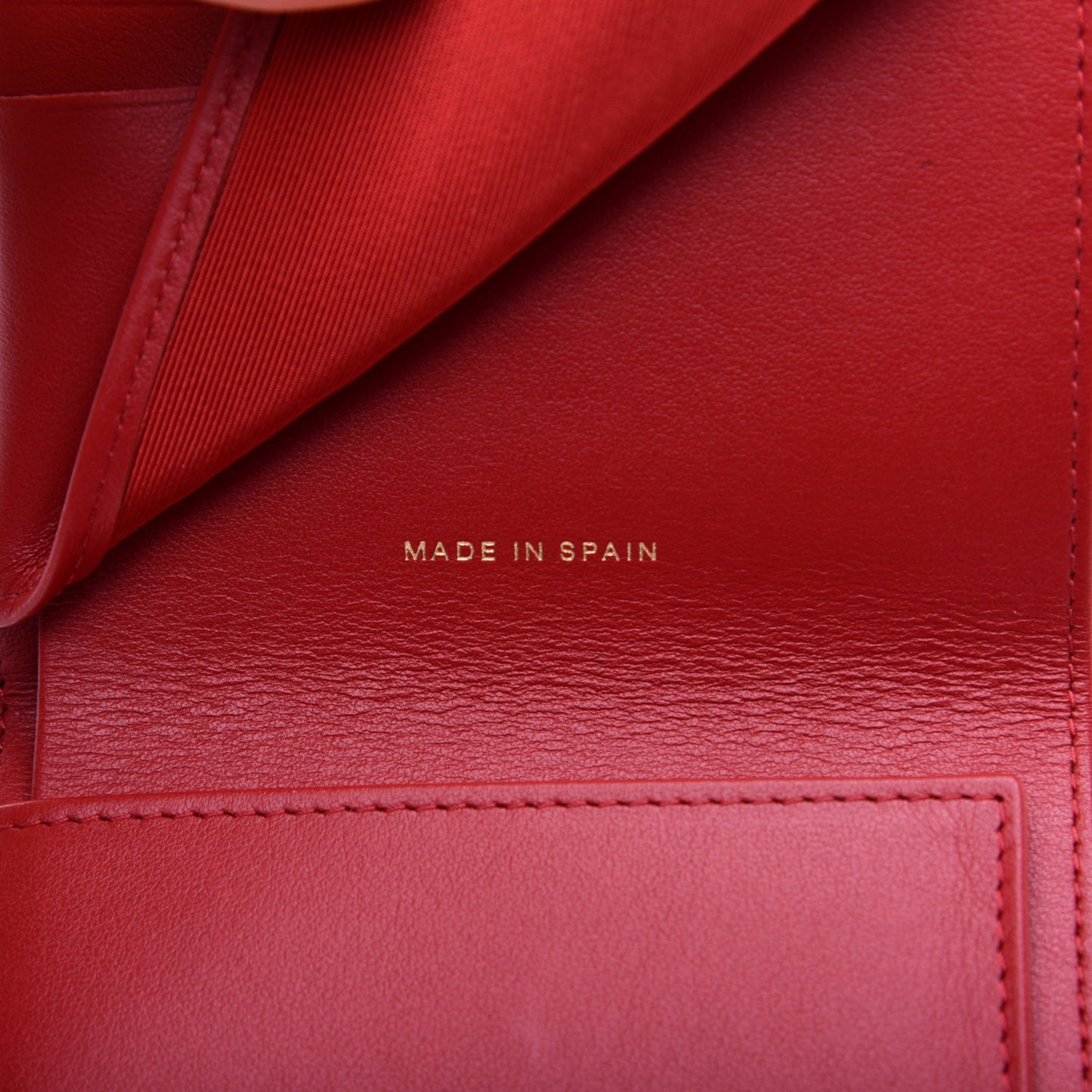 Caviar Quilted Small Flap Wallet Red