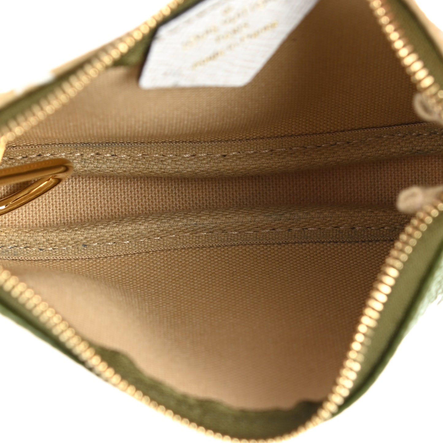 Monogram Giant Micro Pochette Accessories Kaki White
