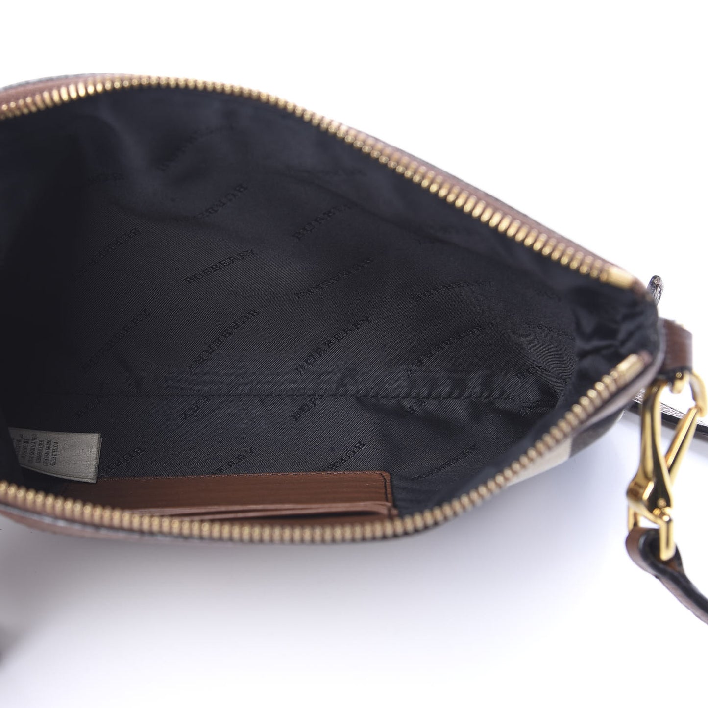 House Check Derby Peyton Crossbody Clutch Bag Tan