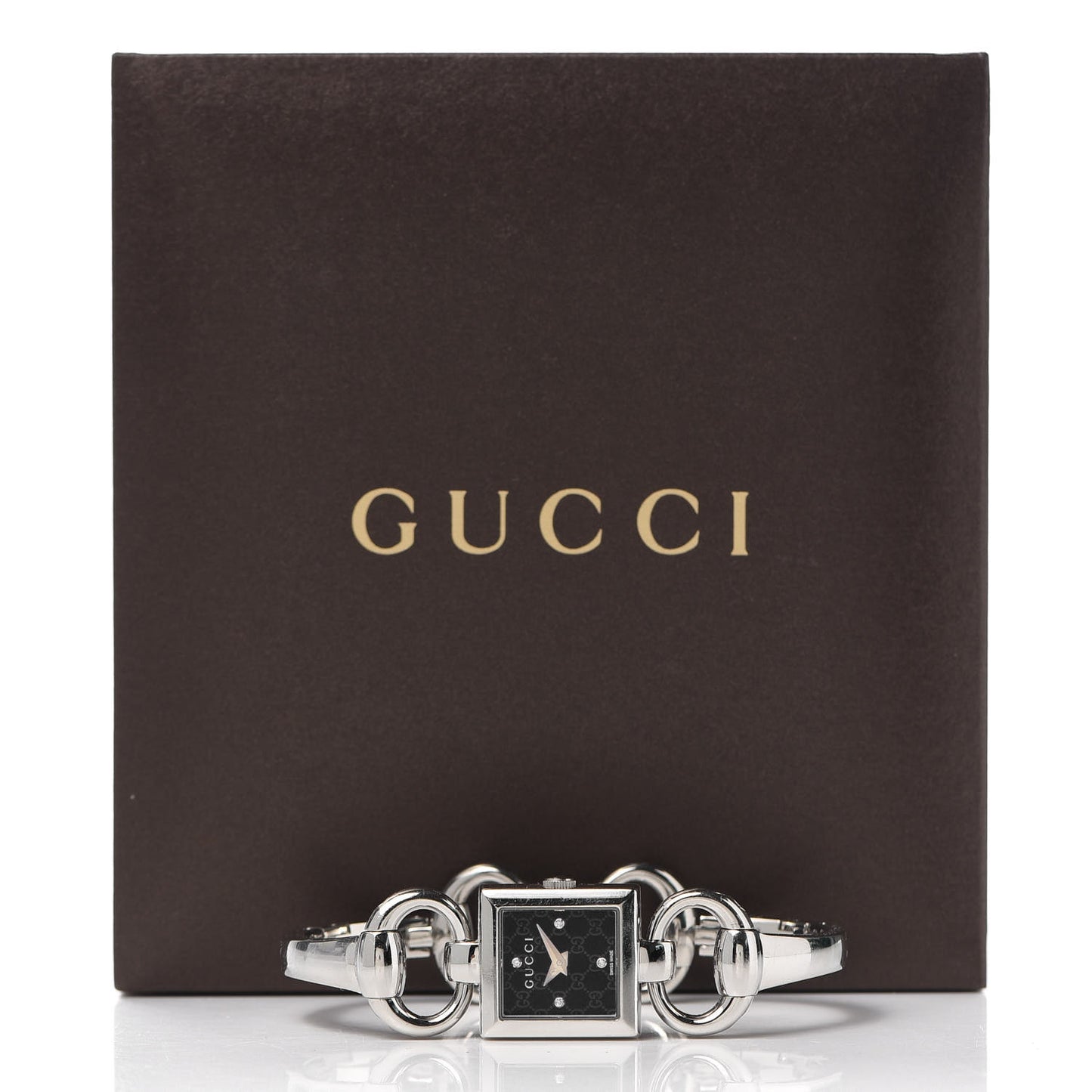 Stainless Steel Diamond 19mm Tornabuoni Quartz Watch Black