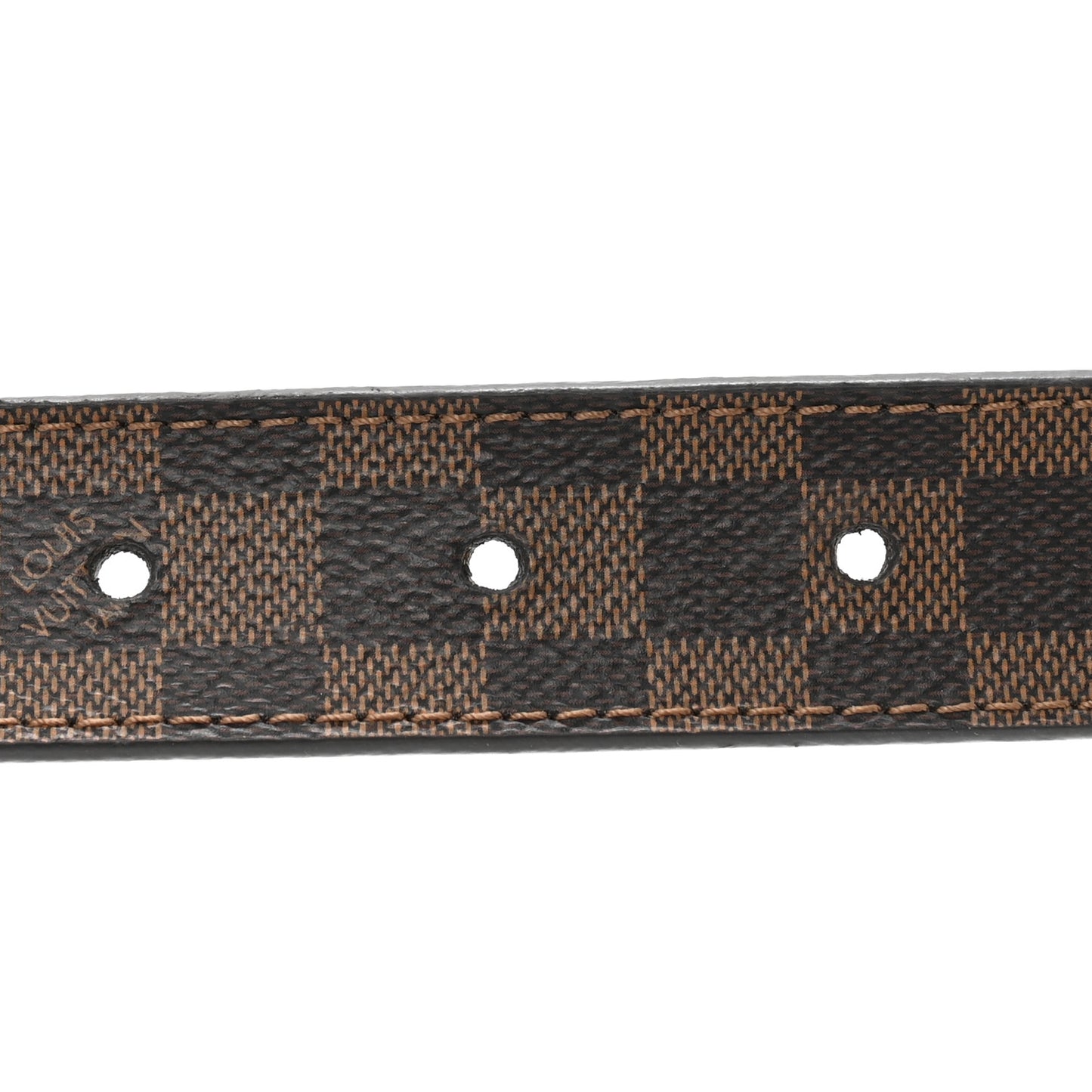 Mini Damier Ebene 25mm LV Initiales Belt 80 32