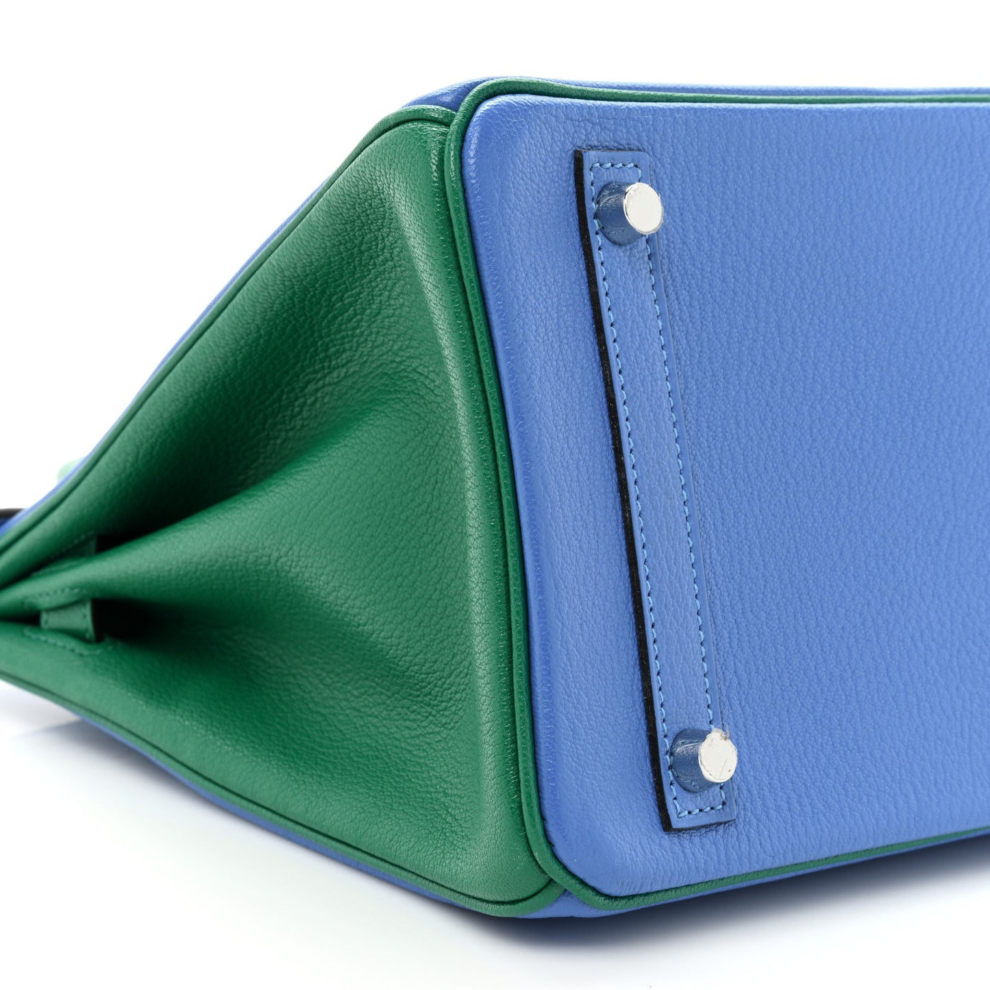 Chevre Mysore Horseshoe Birkin 30 Bleu Hydra Vert Bengale