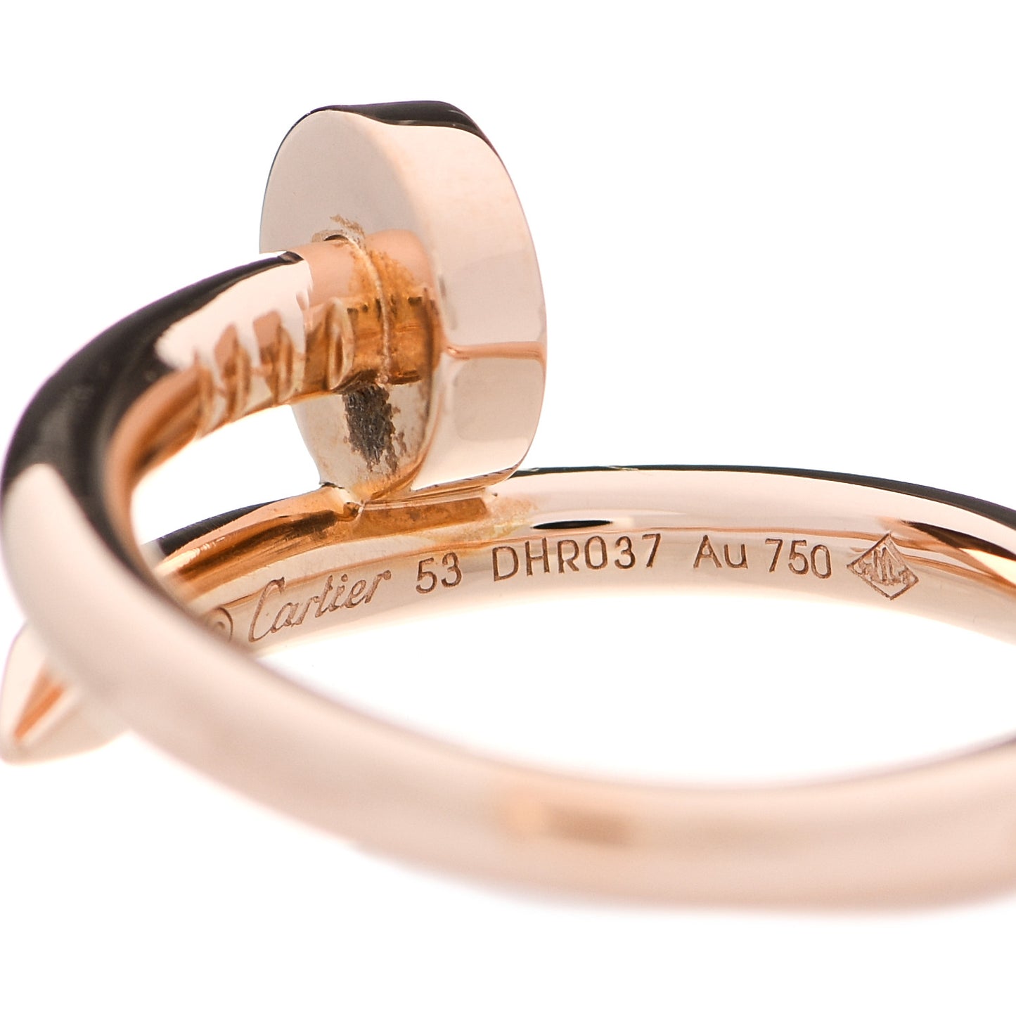 18K Pink Gold Juste Un Clou Ring 53 6.25