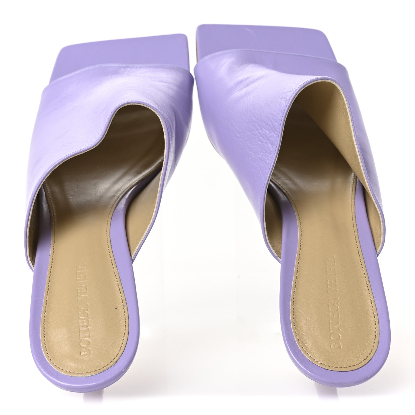Lambskin Stretch Mule 40mm Sandals 41.5 Lavender