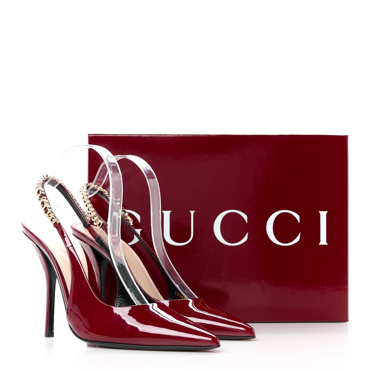 Patent Signoria Slingback Pumps 40 Rosso Ancora