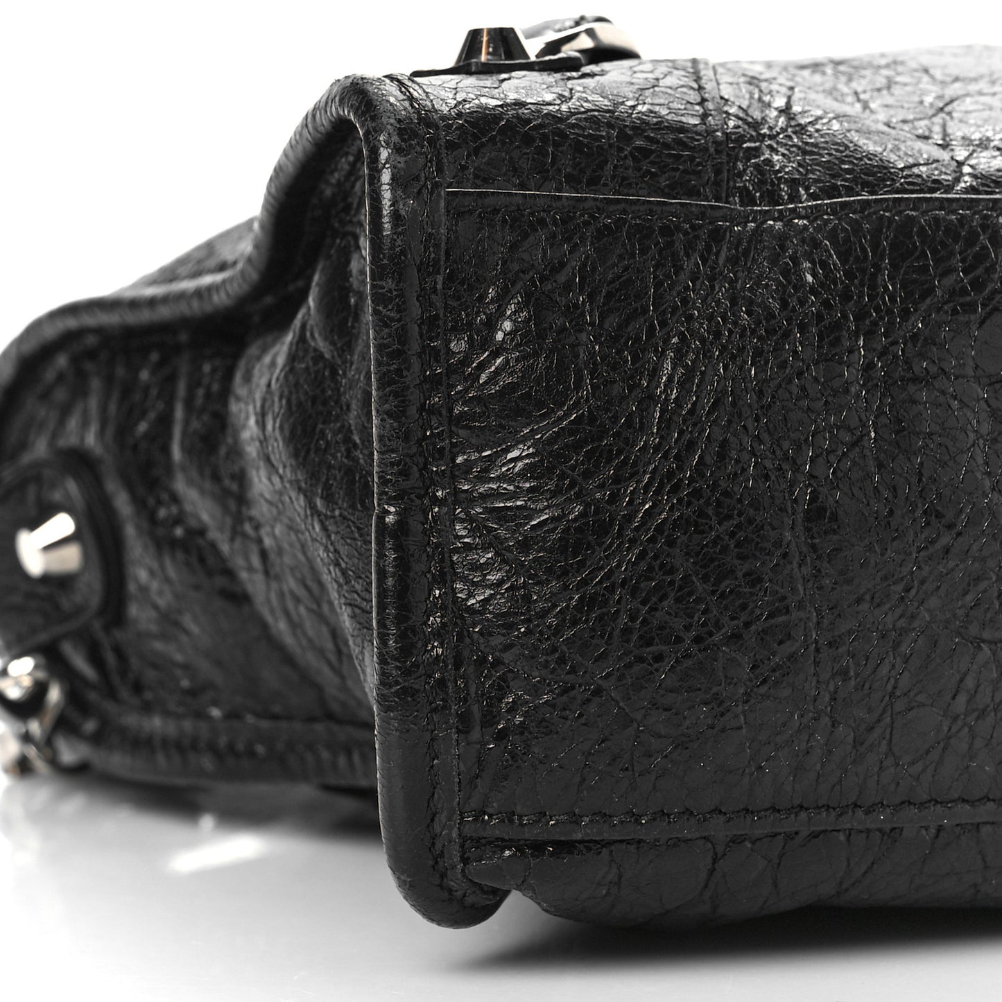 Agneau Classic Silver Hardware S City Black
