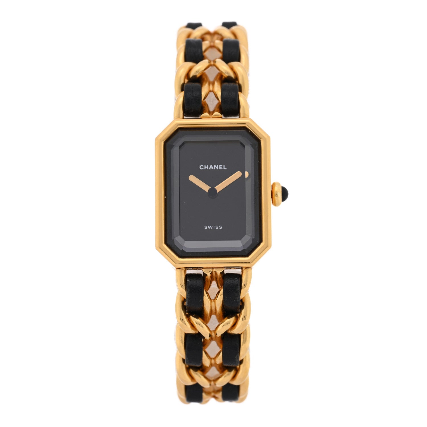 【ジャンク品】CHANEL プレミエール ゴールド L Chanel Stainless Steel Lambskin 20mm Chain Premiere Quartz Watch