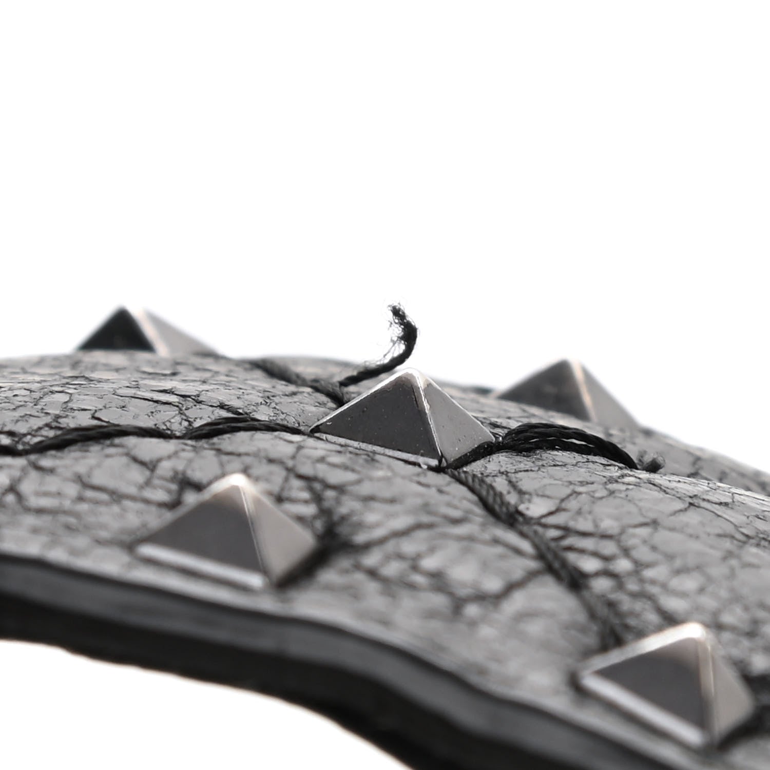 Valentino Garavani Craquele Nappa Small Rockstud Spike Shoulder Bag Black 10 of 11