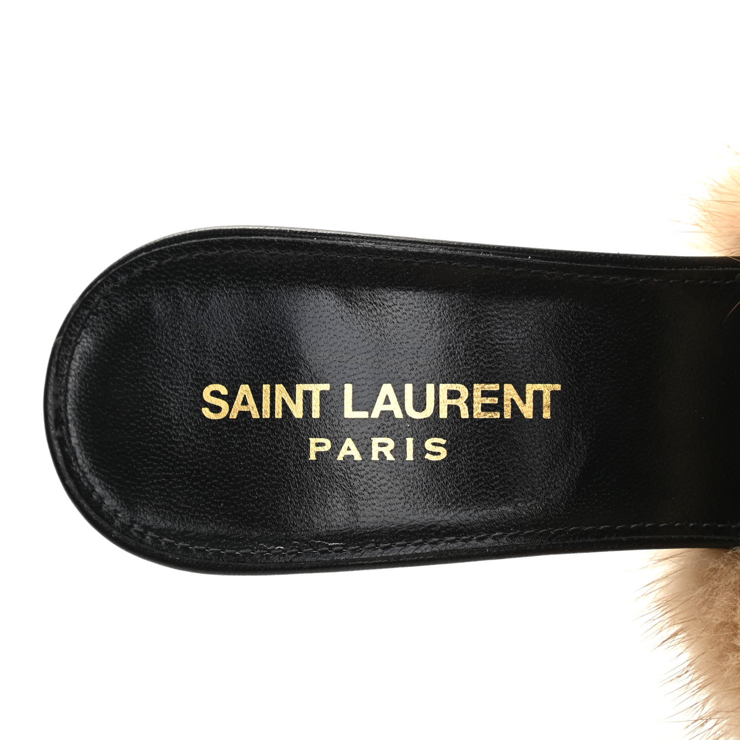 Saint Laurent Mink Calfskin Roy Mule Sandals 39 Tan 6 of 8