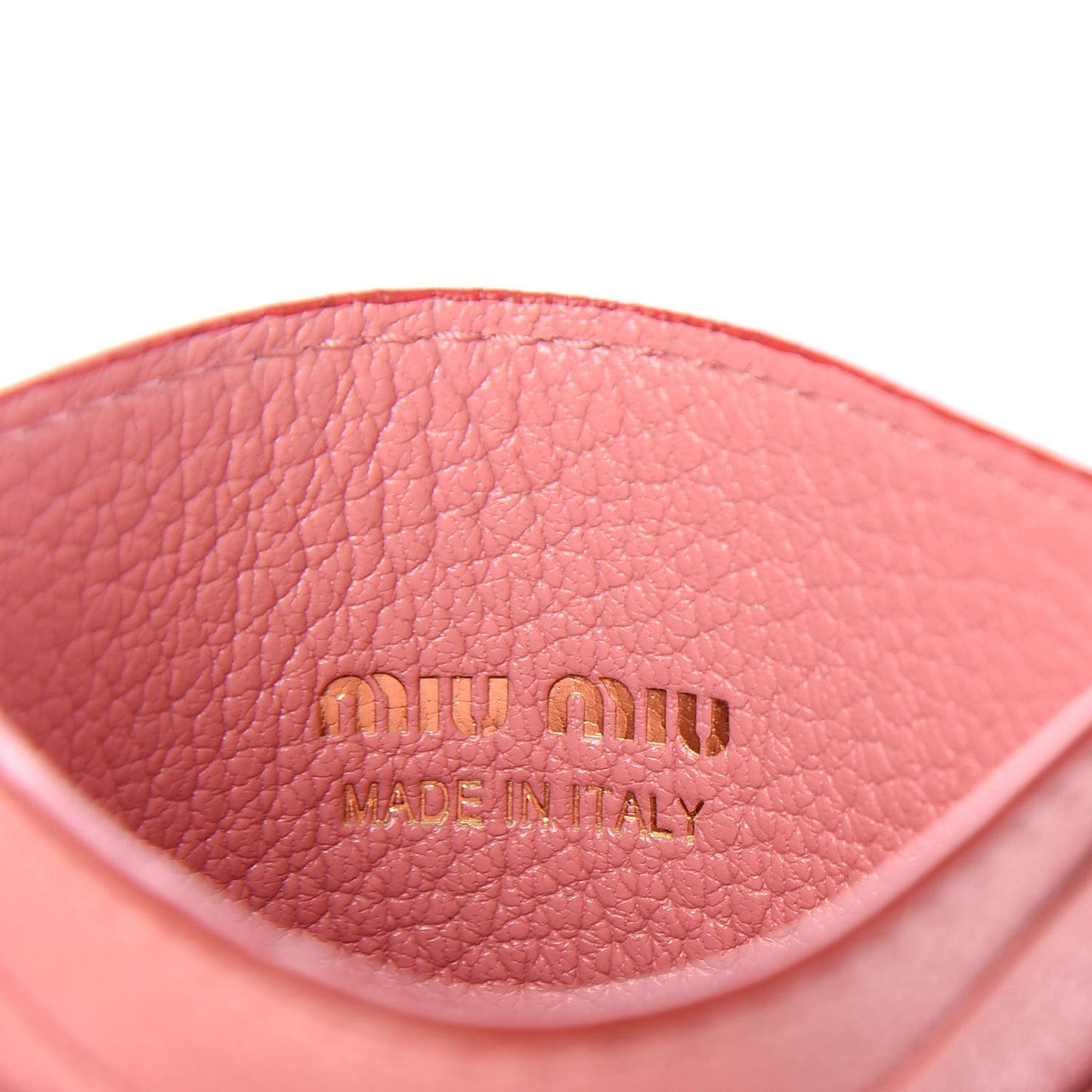 Goatskin Madras Heart Card Case Rosa