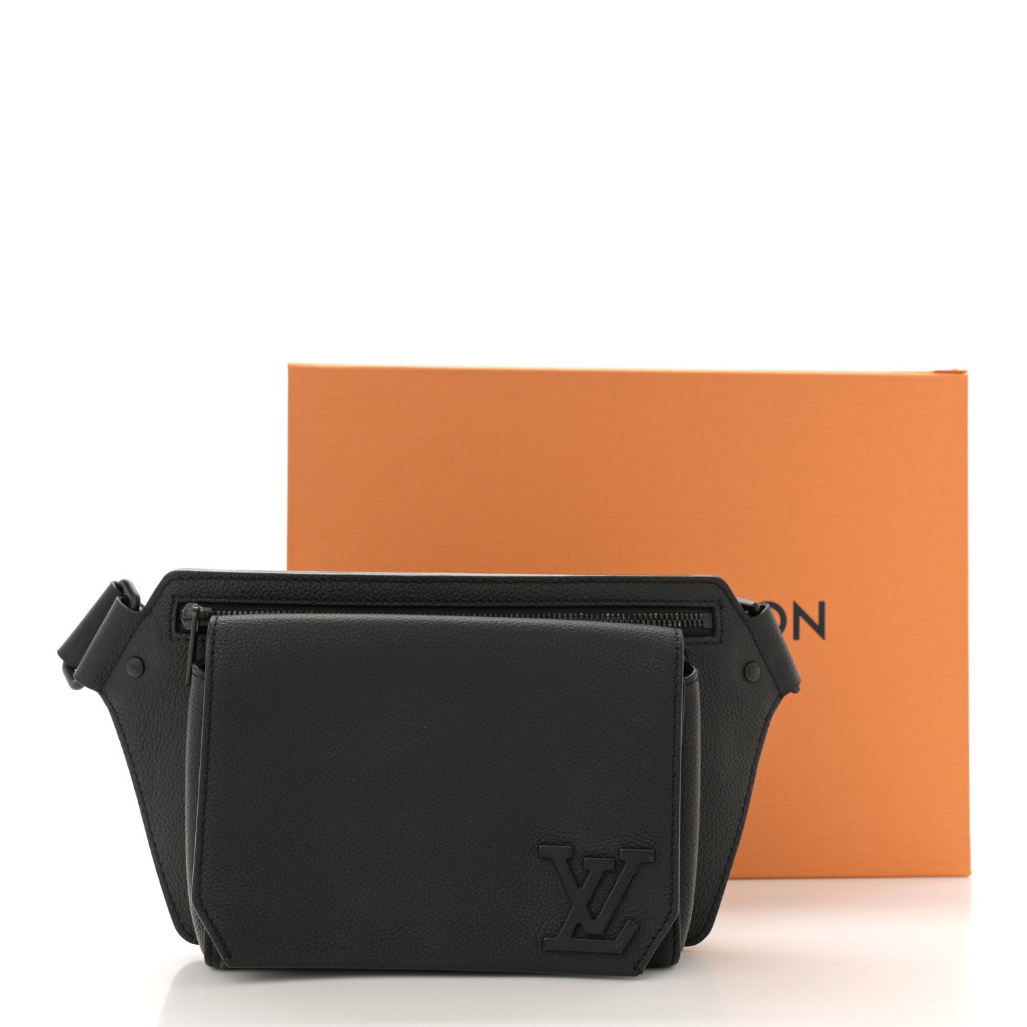 Louis Vuitton Grained Calfskin Aerogram Slingbag Black 14 of 14