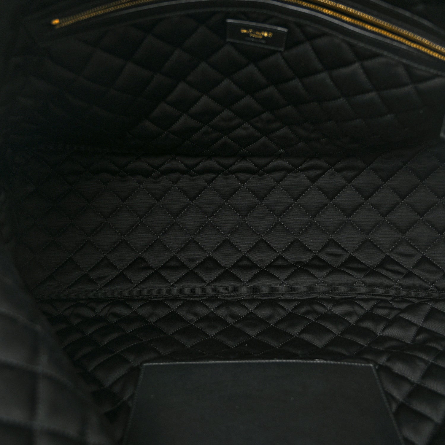Saint Laurent Calfskin Quilted ES Giant Travel Bag Black 5 of 10