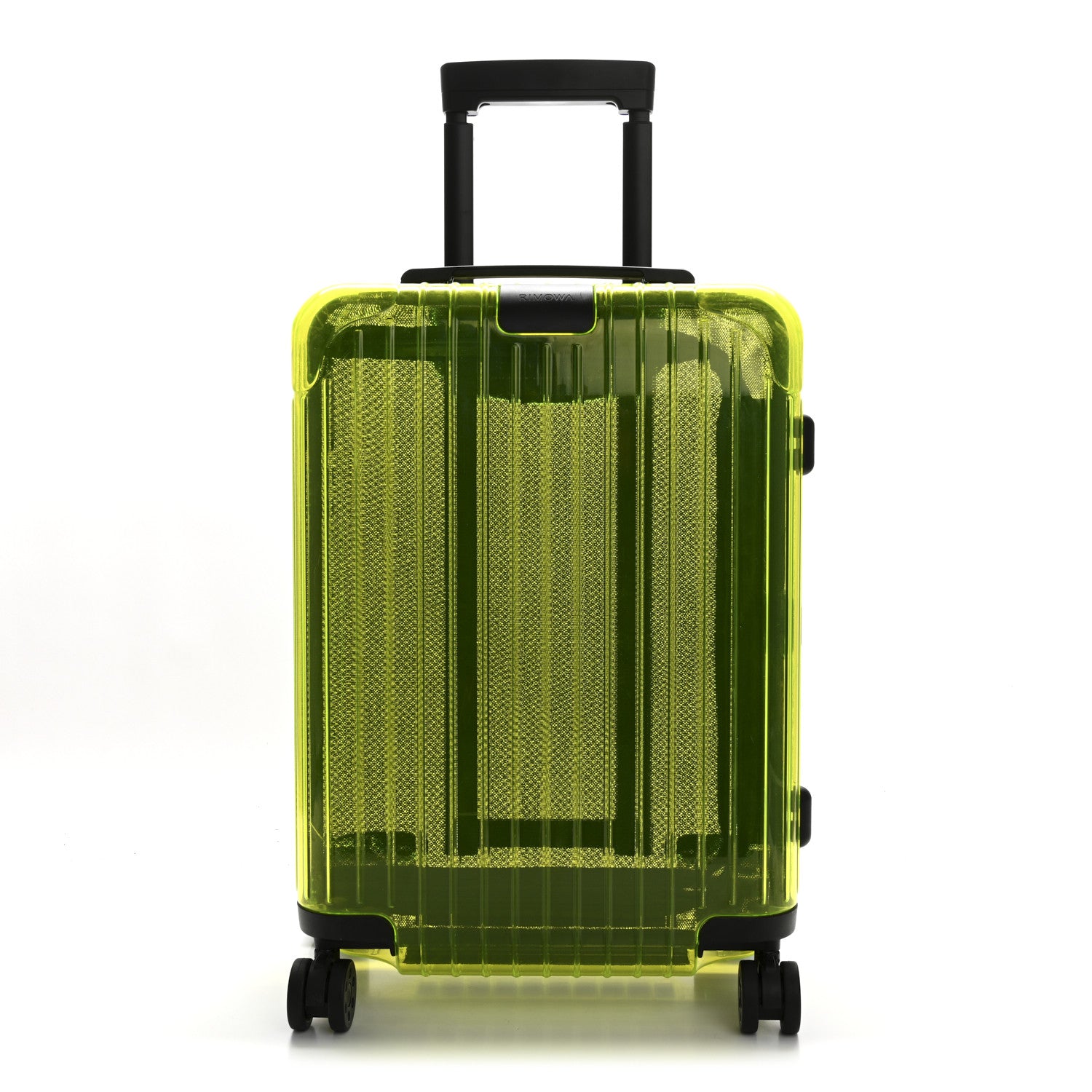Rimowa Transparent Polycarbonate Essential Cabin Neon Lime Yellow