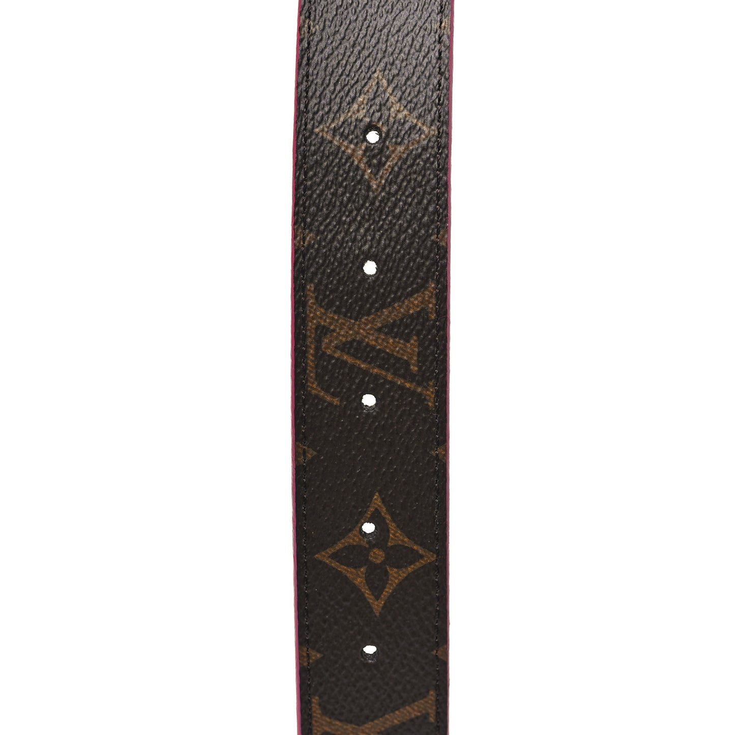 Monogram Calfskin 30mm LV Initiales Reversible Belt 80 32 Fuchsia