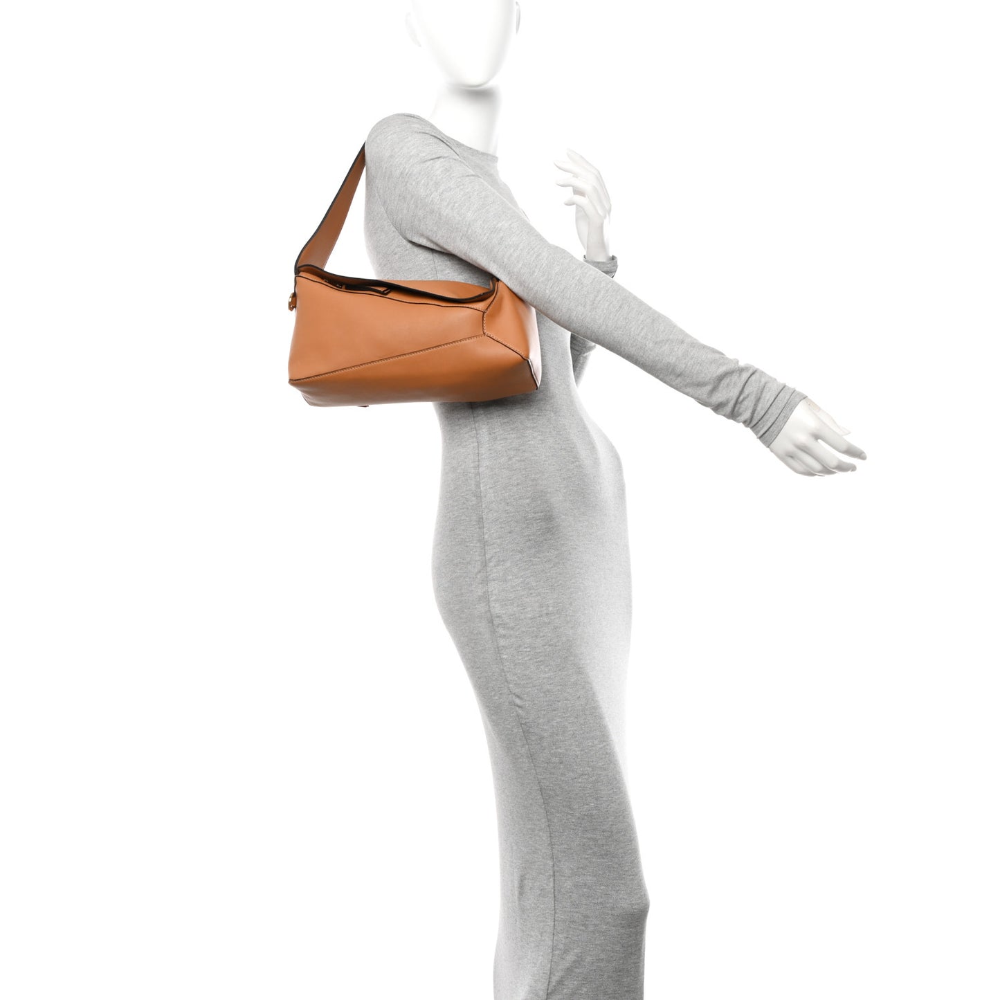 Calfskin Puzzle Hobo Warm Dessert