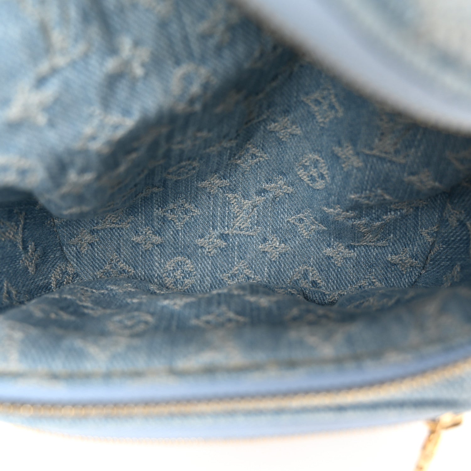 Louis Vuitton Monogram Denim Mini Bumbag Sky Blue 5 of 10