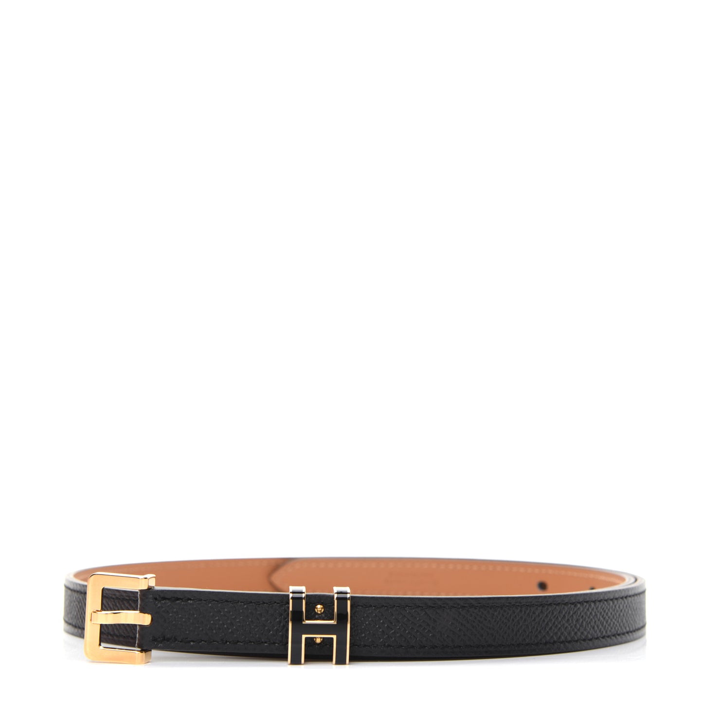 Epsom 15mm Pop H Belt 75 Black