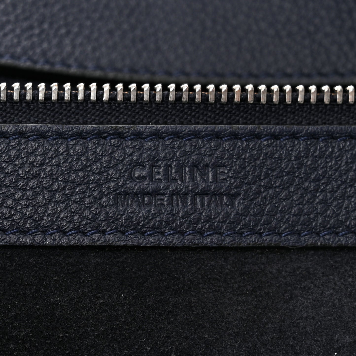 Soft Grained Calfskin Small Belt Cabas Phantom Navy