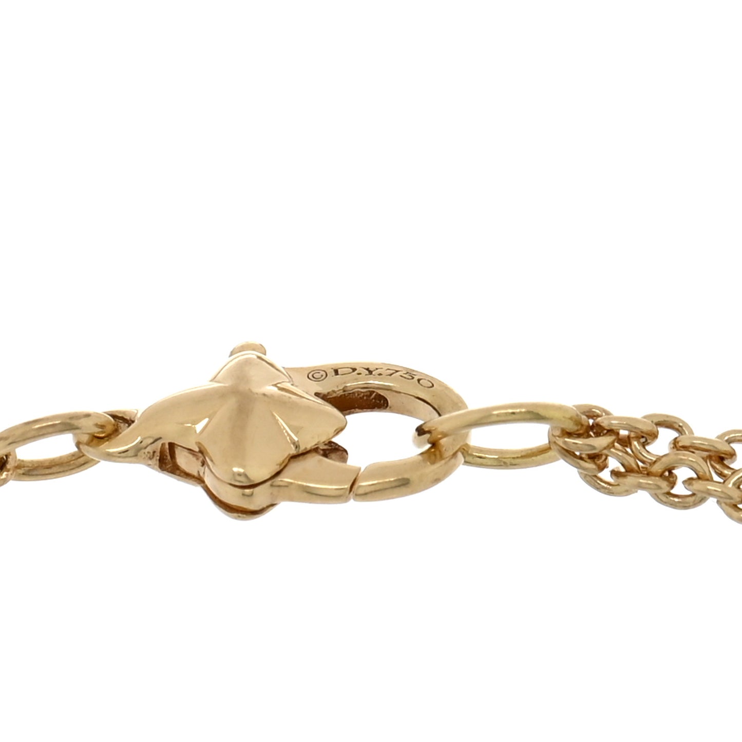 18K Yellow Gold Sculpted Cable Chain Bracelet