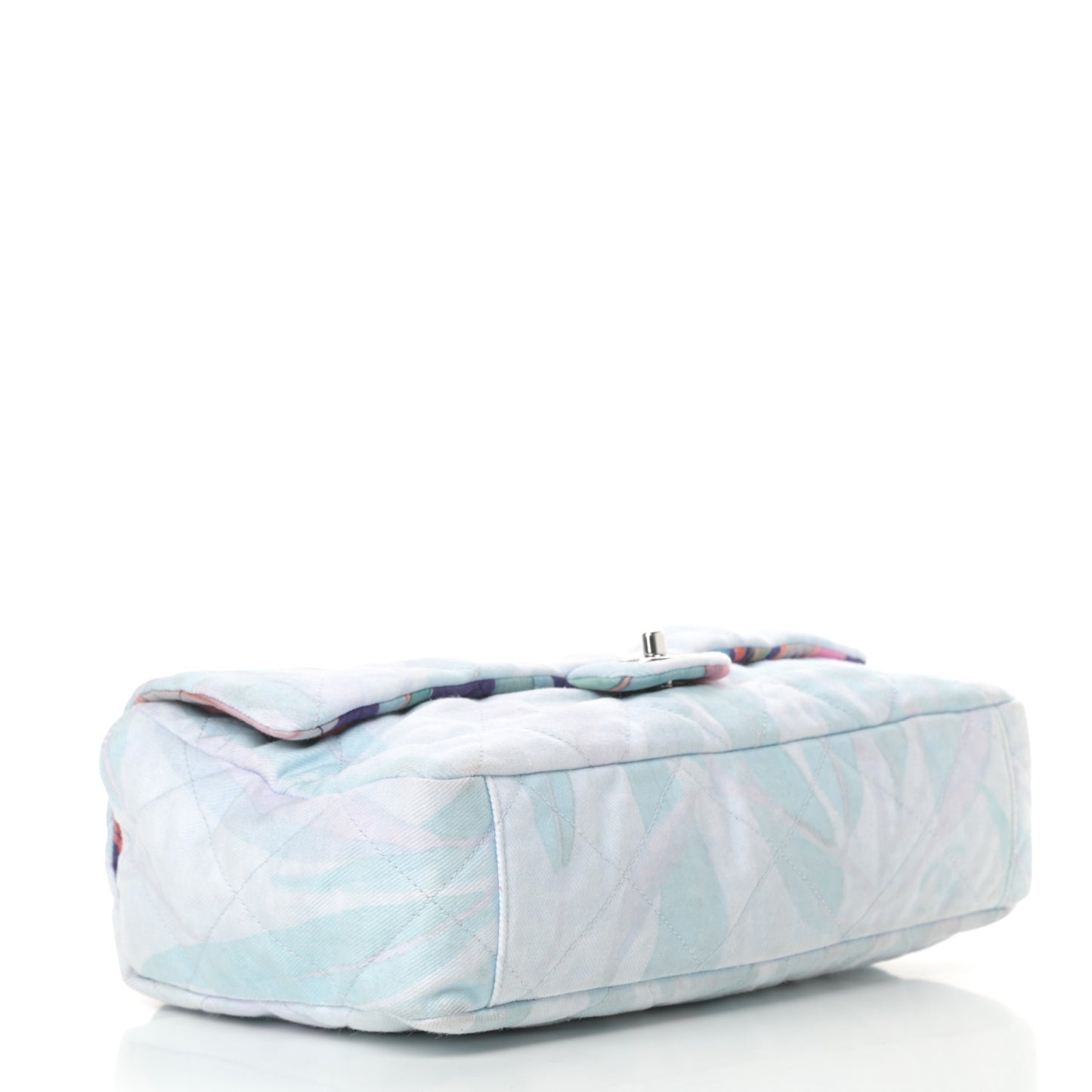Canvas Quilted Jungle Jeans Flap White Multicolor