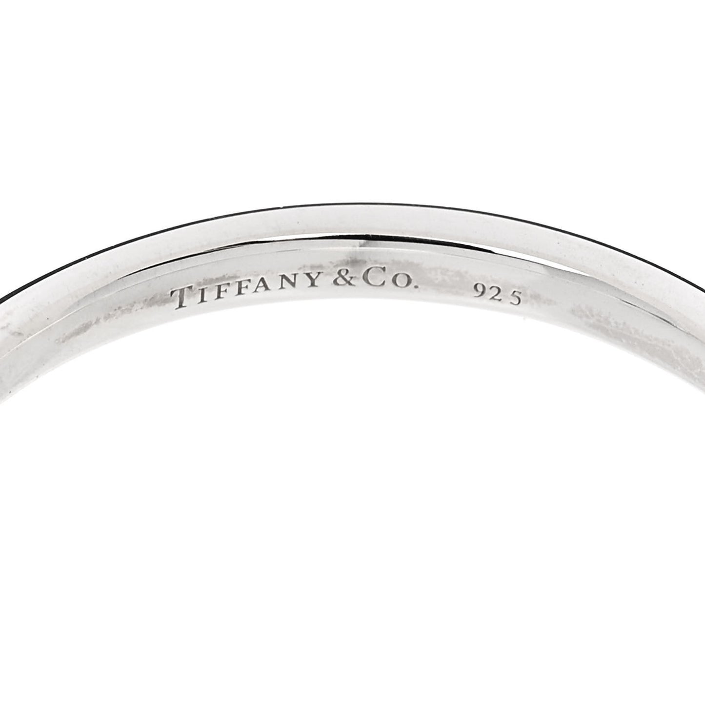 Sterling Silver Diamond Elsa Peretti Swan Ring 56 7.5