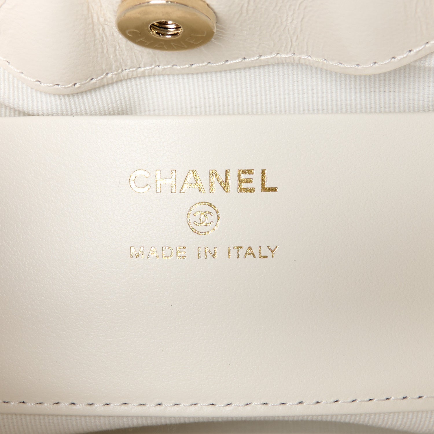 Chanel Shiny Lambskin Quilted Nano 31 Shopping Bag White 6 of 11
