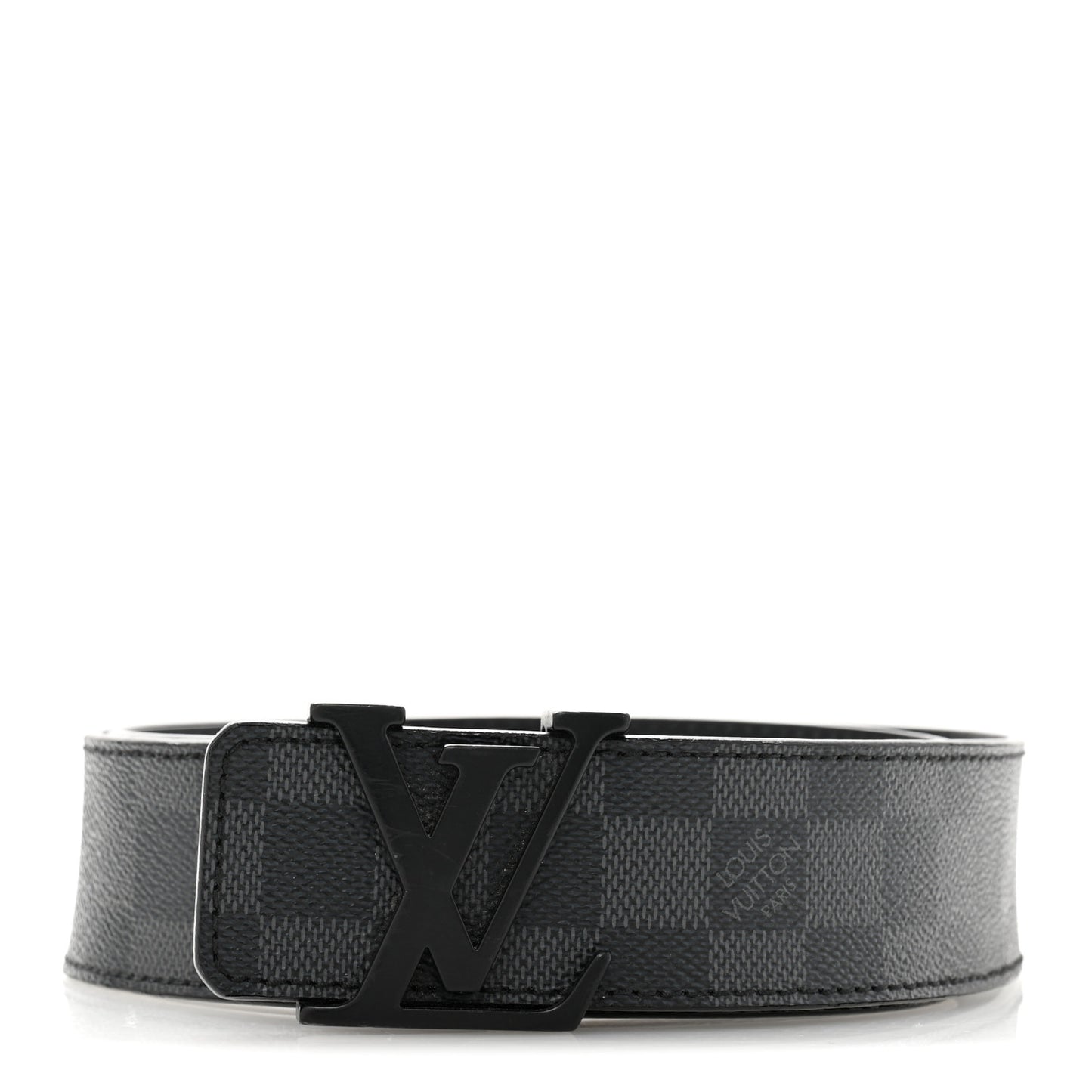 Calfskin Damier Eclipse 40mm LV Initiales Reversible 90 36 Belt