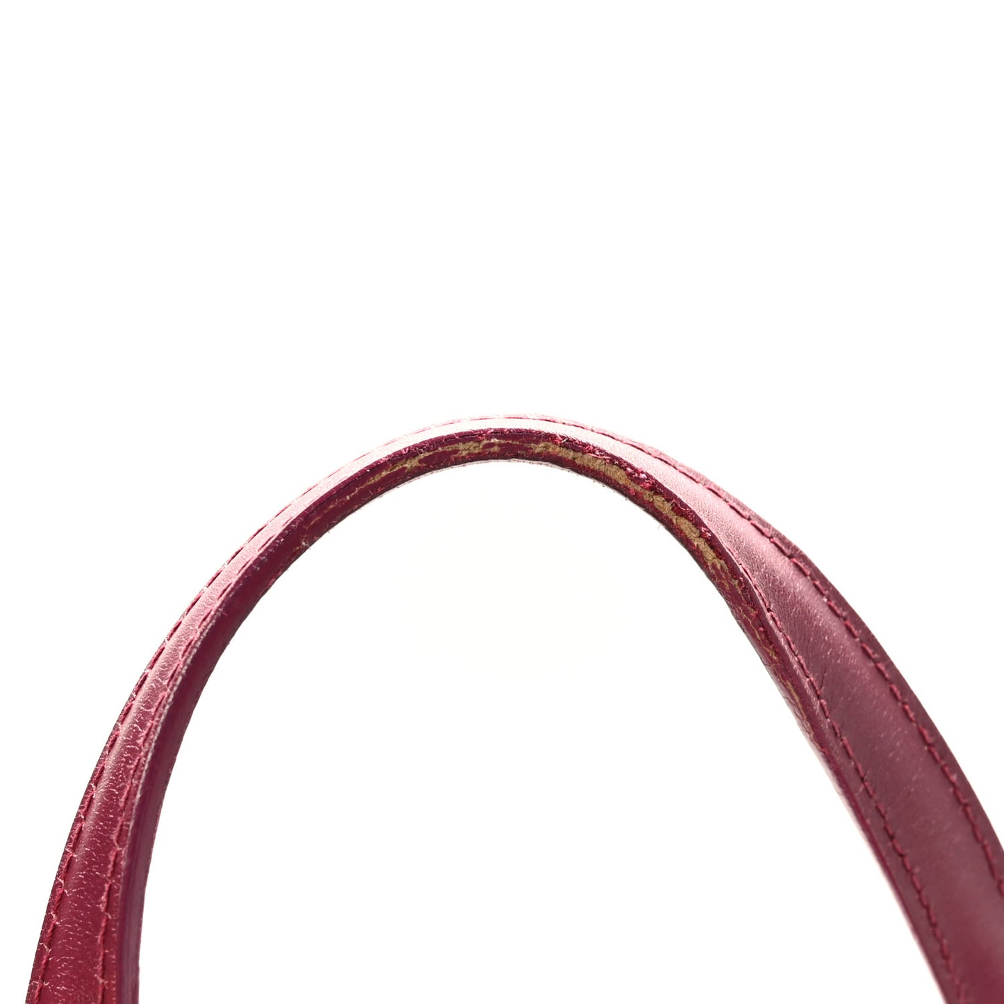 Coated Canvas Cannage Medium Panarea Tote Raspberry