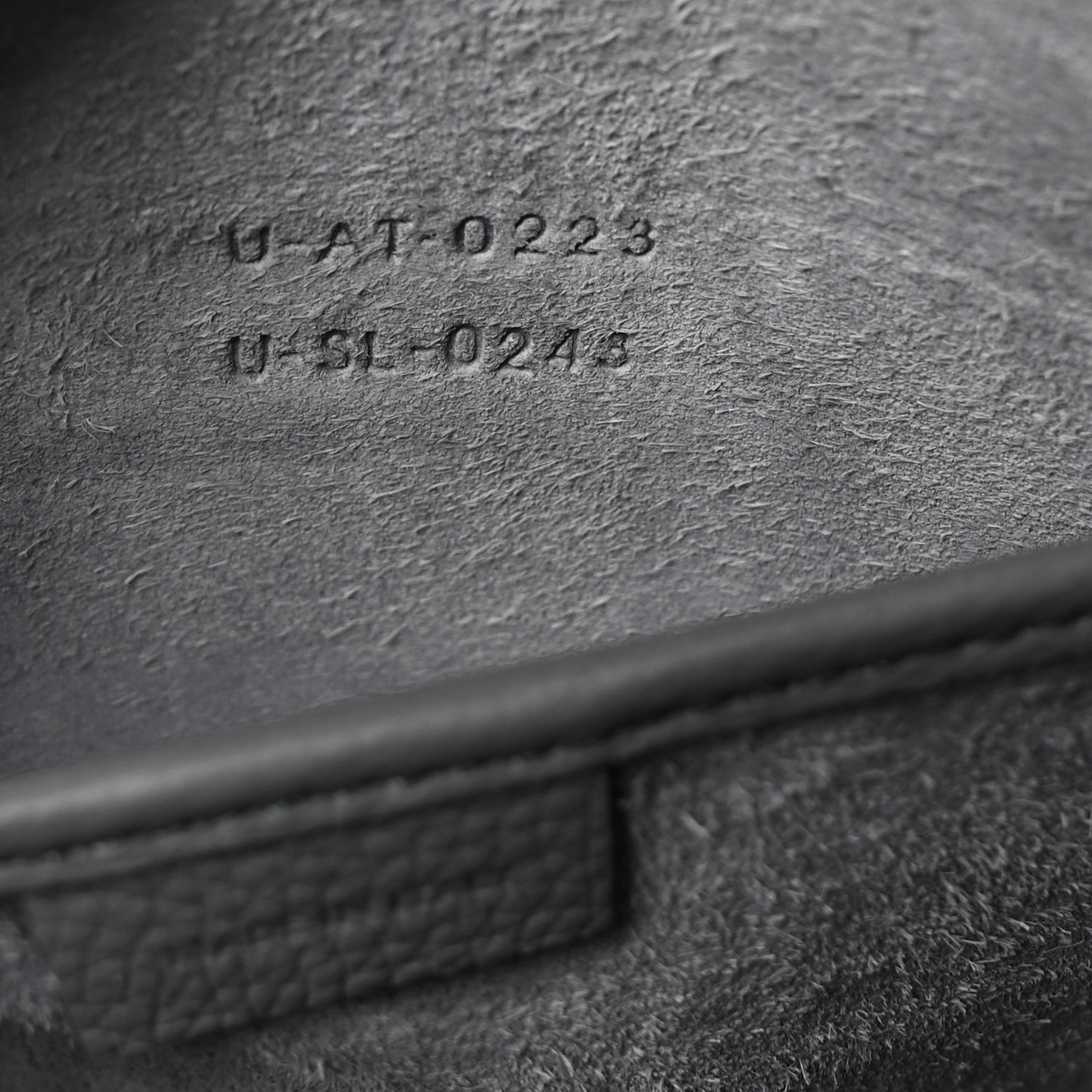 Baby Drummed Calfskin Nano Luggage Kohl