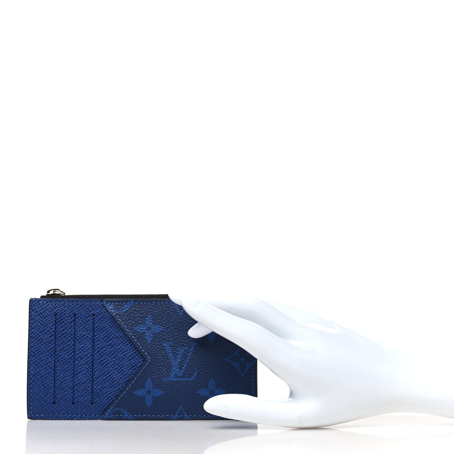 Monogram Taiga Coin Card Holder Cobalt