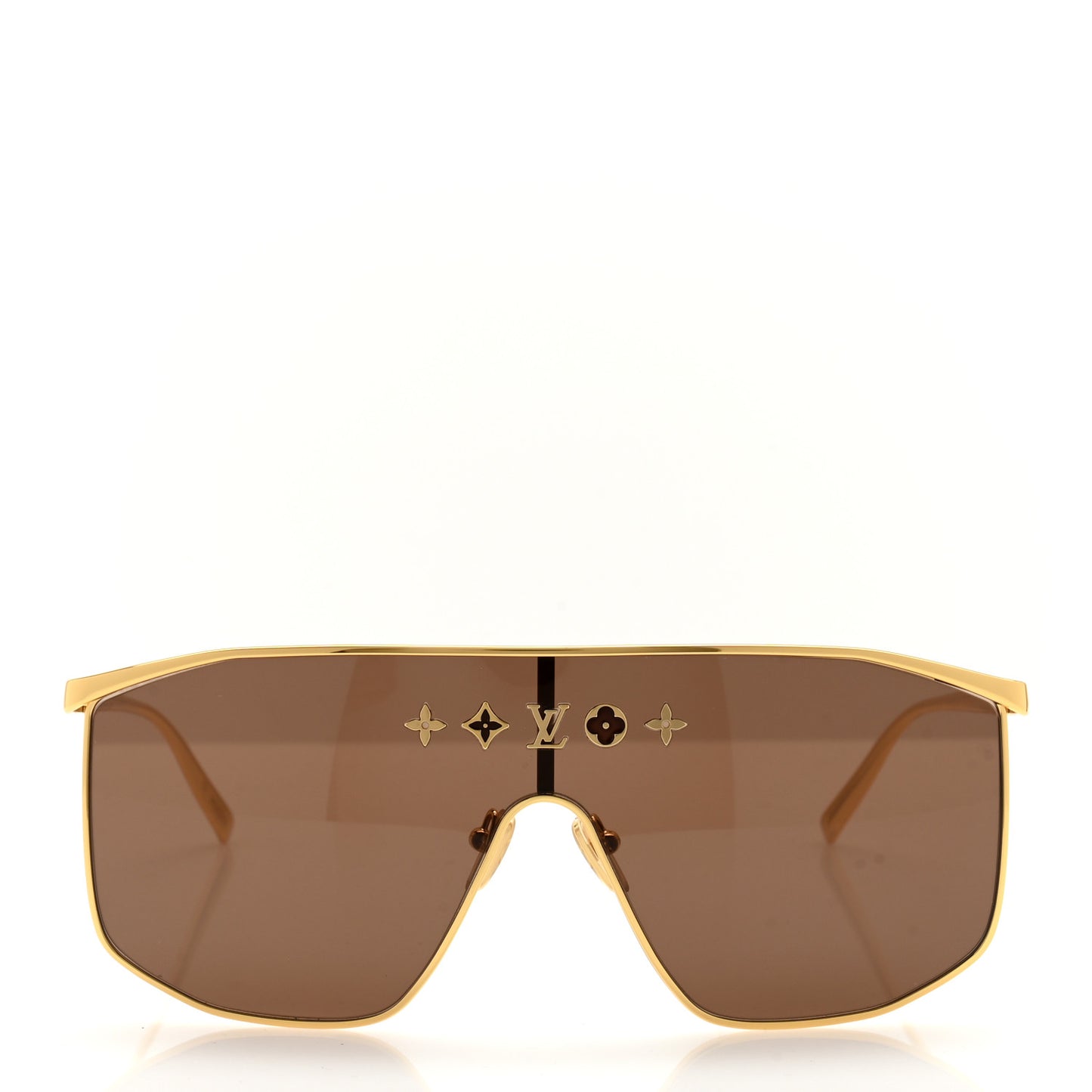 Metal LV Golden Mask Sunglasses Z1717U Gold