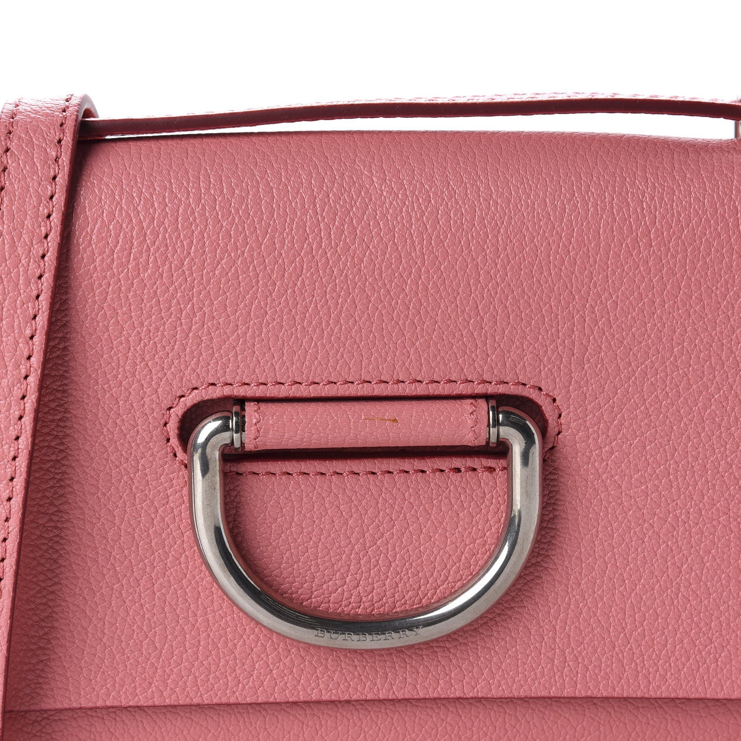 Burberry Goatskin Mini D-Ring Bag Bright Coral Pink 9 of 9