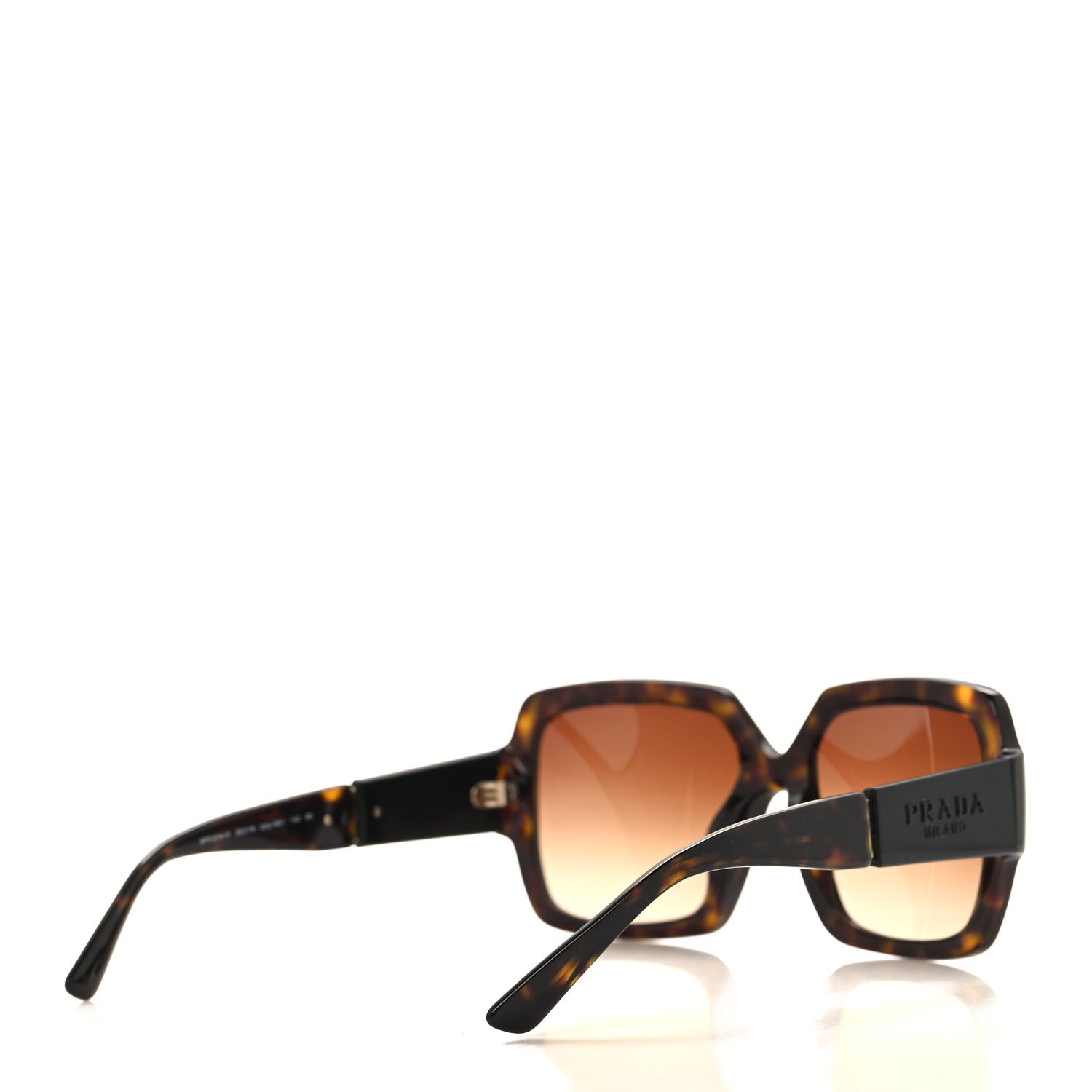 Prada Oversized Monochrome Sunglasses SPR 21X Black Tortoise 4 of 7