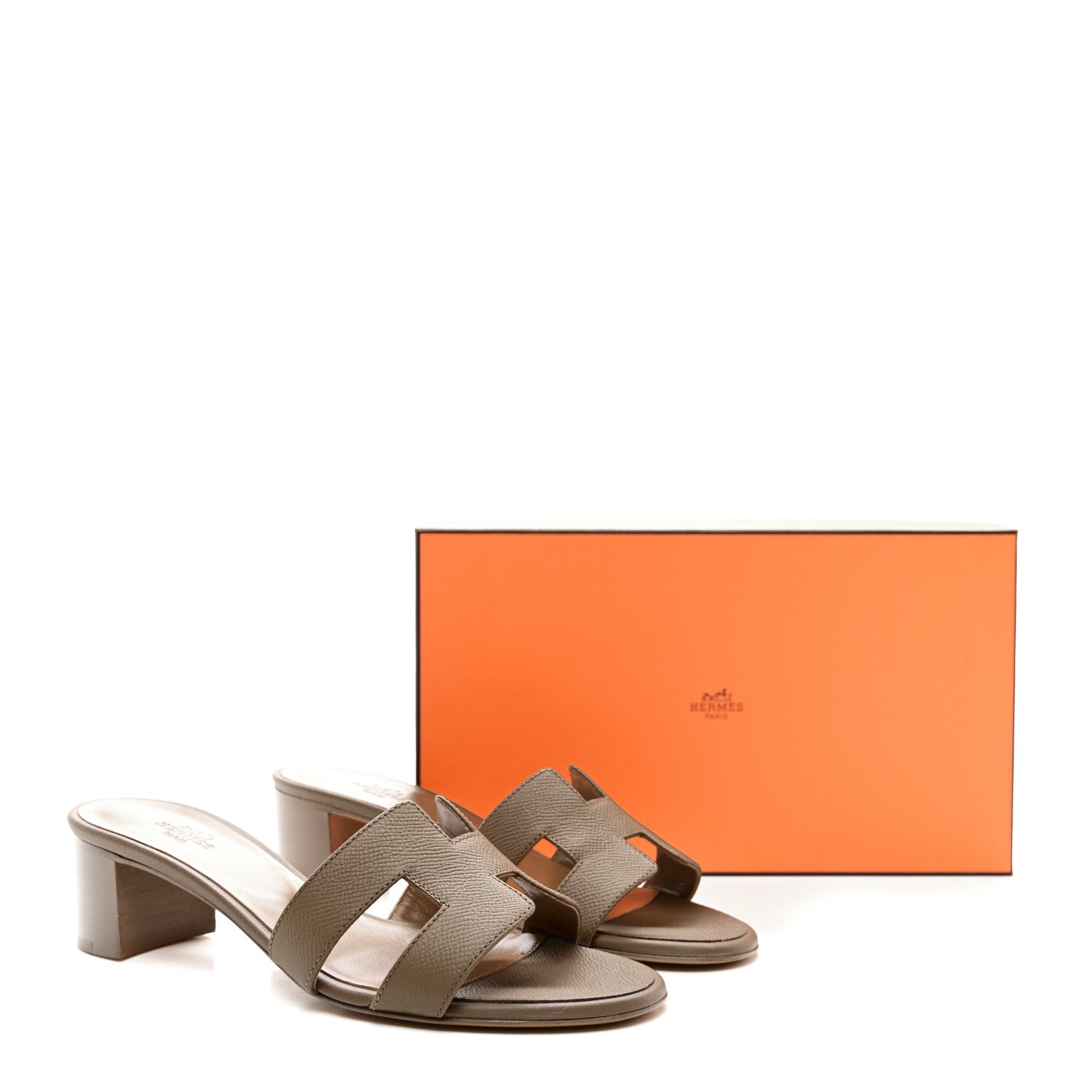 Hermes Epsom Oasis Sandals 39 Etoupe 11 of 11