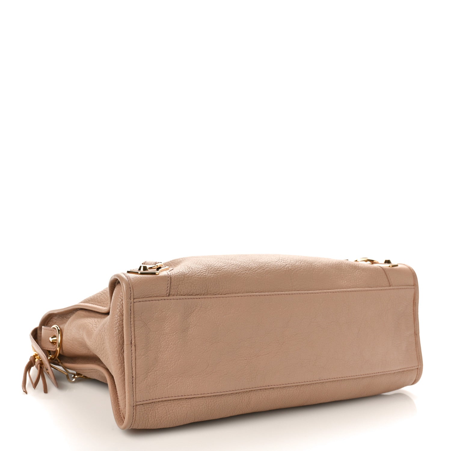 Balenciaga Chevre Gold Metallic Edge Hardware City Rose Des Sables 4 of 11