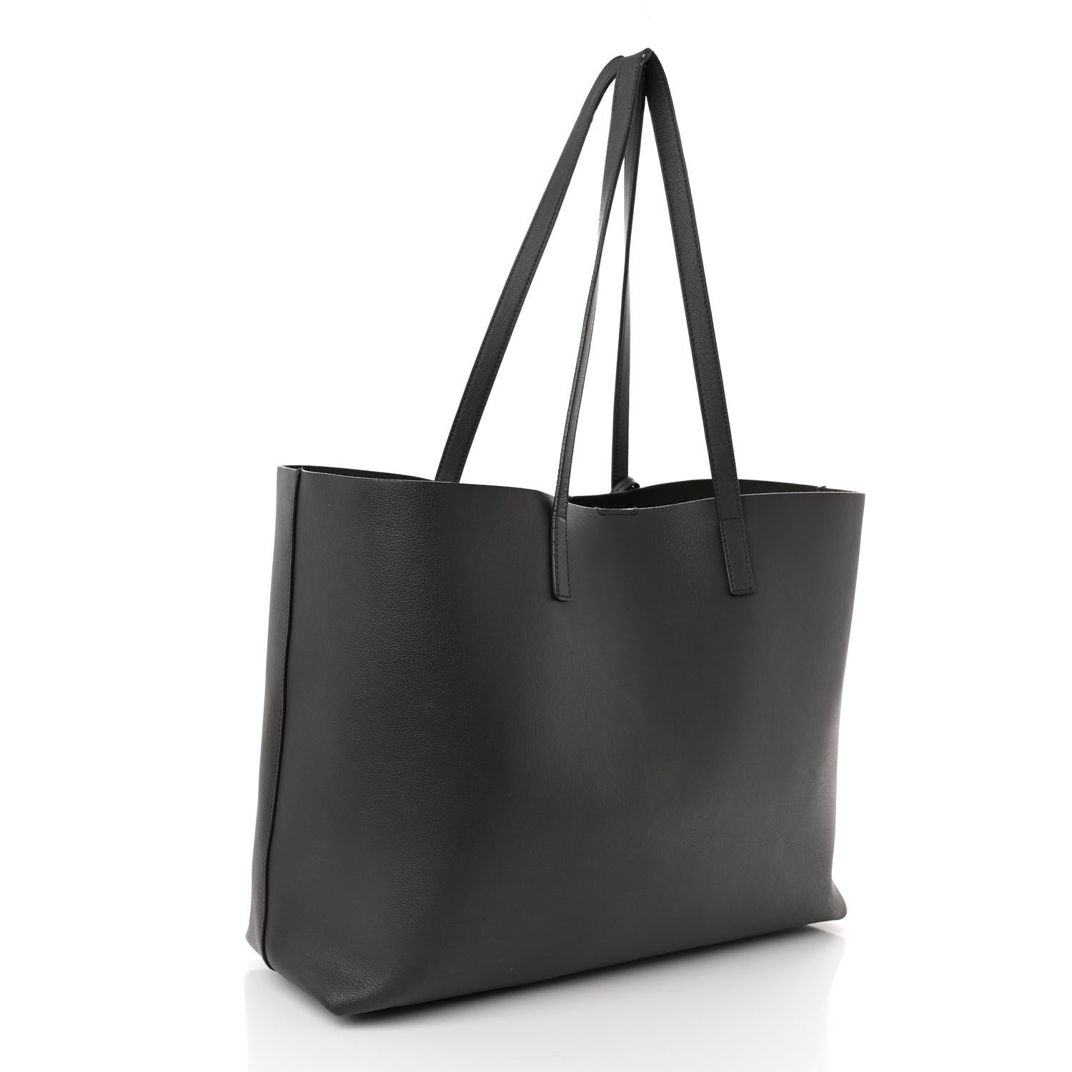 Saint Laurent Calfskin Large Shopping Tote Fog 4 of 11