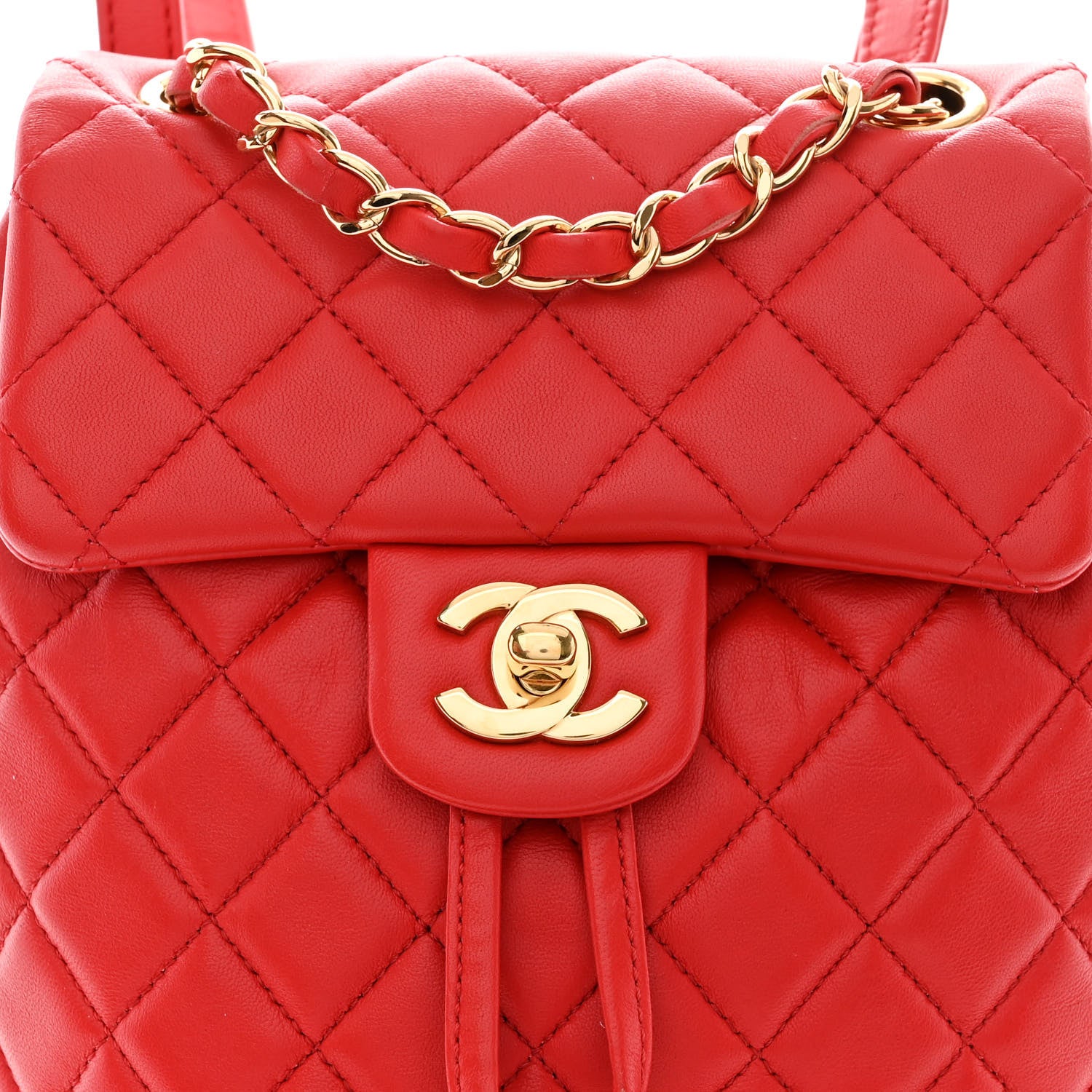 Chanel Calfskin Quilted Mini Urban Spirit Backpack Red 8 of 10