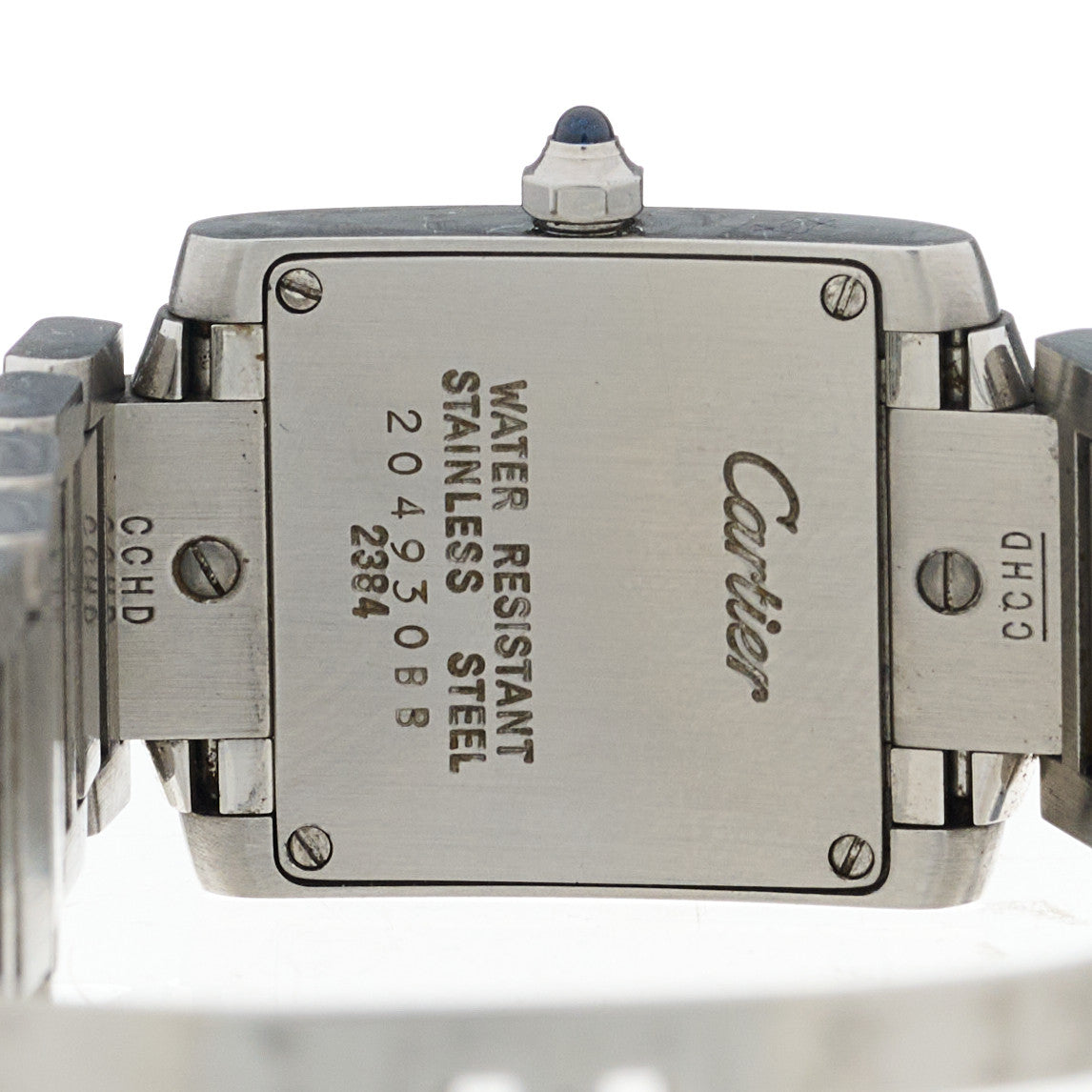 Stainless Steel 20mm Tank Francaise Quartz Watch