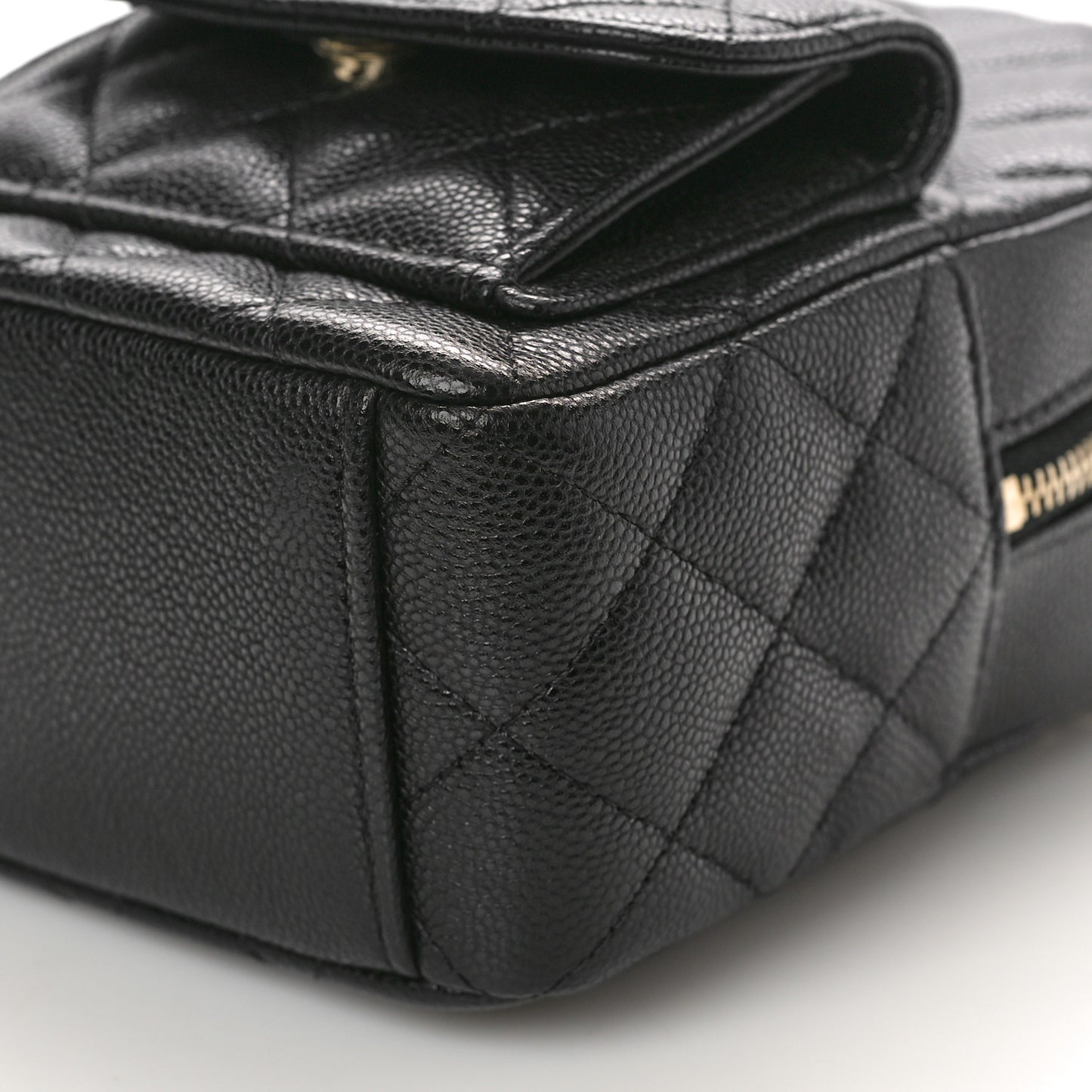Caviar Quilted CC Mini Classic Backpack Black