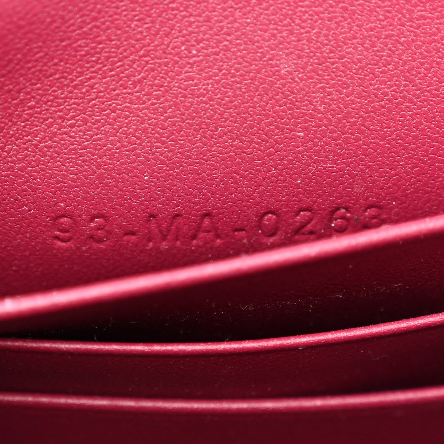 Lambskin Cannage Mini My Dior Top Handle Clutch Burgundy